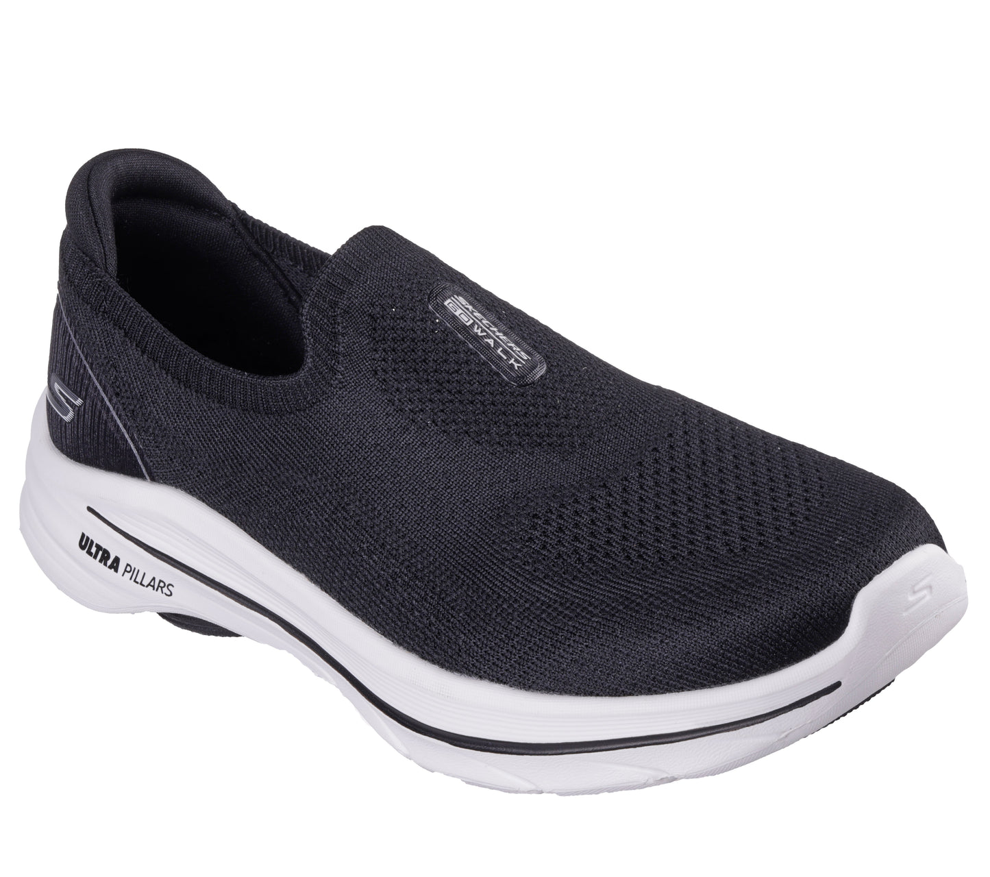 SKECHERS WOMEN'S GO WALK 8 - BLACK/WHITE