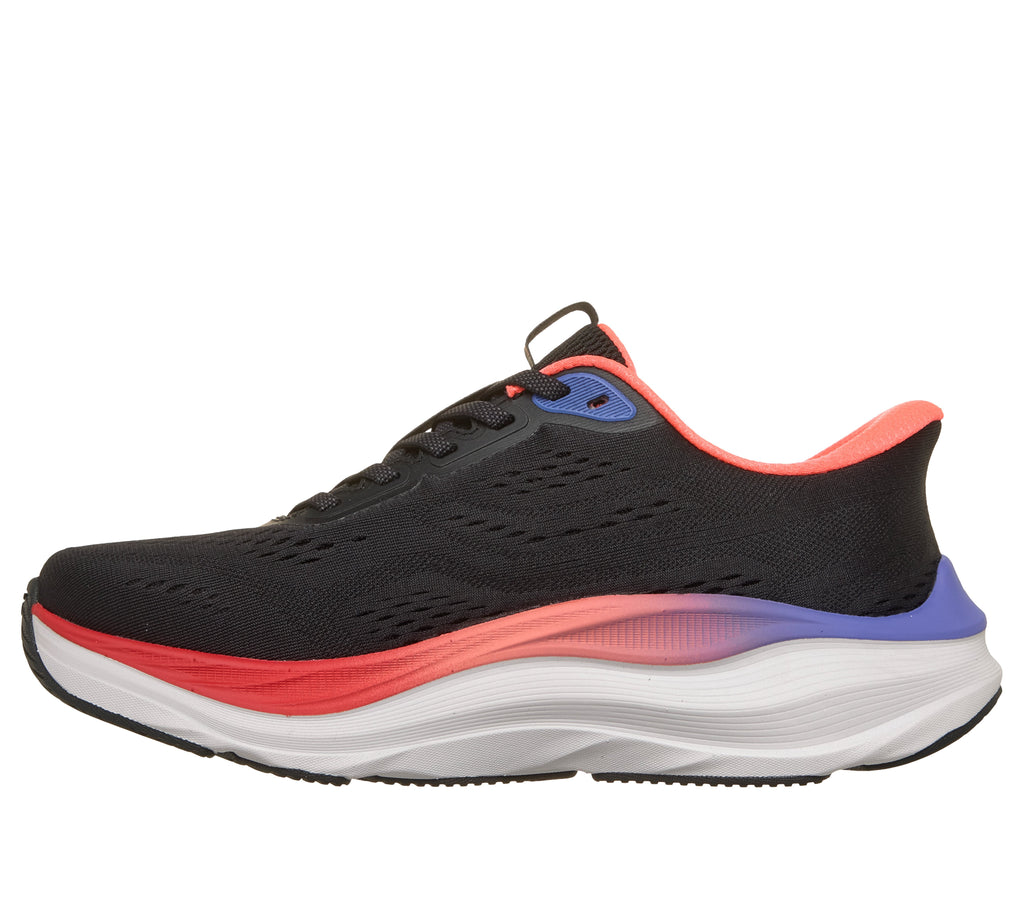 SKECHERS WOMEN'S MAX RUN - BLACK/MULTI