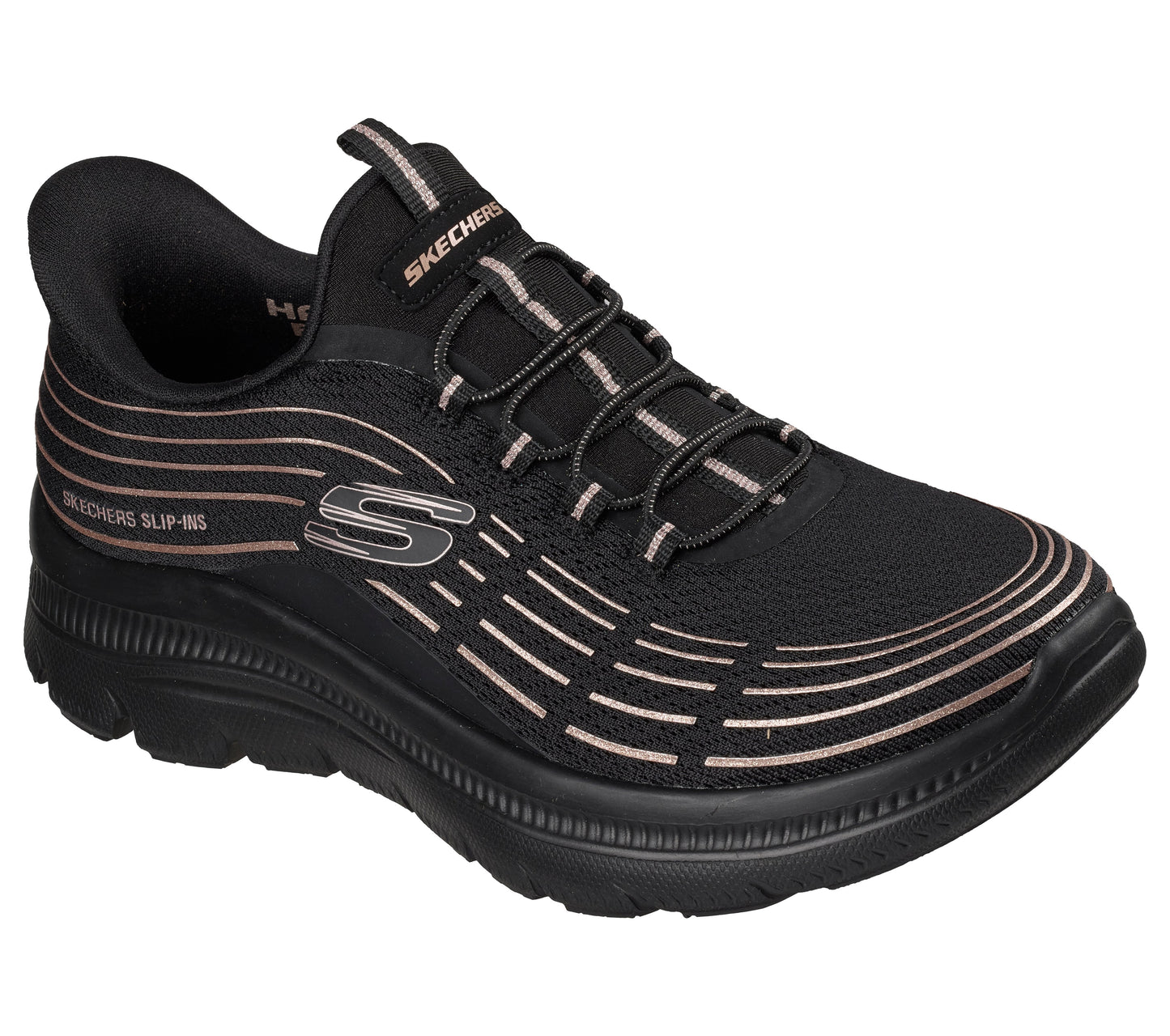 SKECHERS WOMEN'S SUMMITS PLUS - BLACK/BLACK