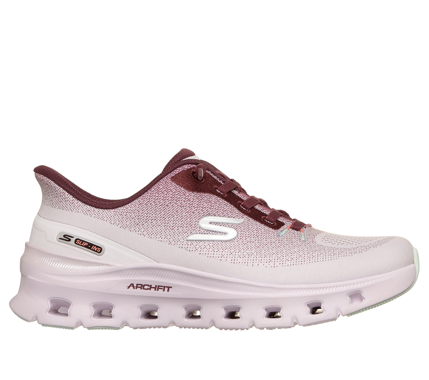 SKECHERS WOMENS ARCH FIT GLIDE STEP PRO - LAVENDER MINT
