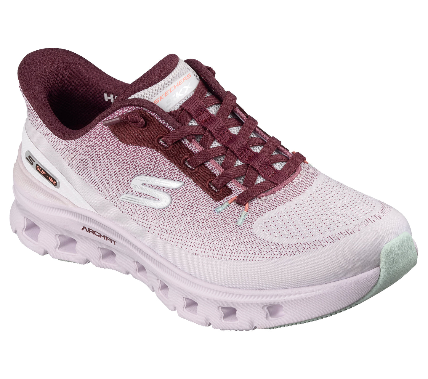 SKECHERS WOMENS ARCH FIT GLIDE STEP PRO - LAVENDER MINT
