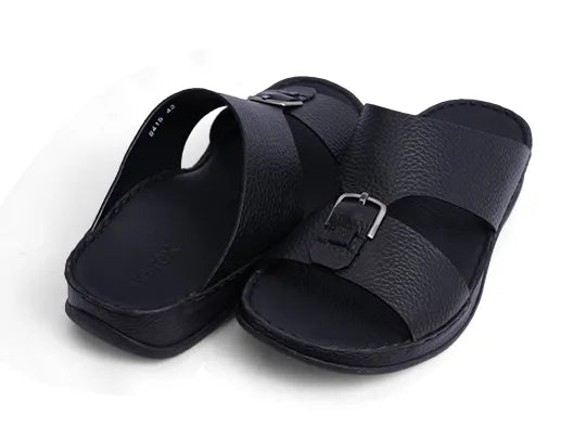 UNLINED HAMMERED ARABIC SANDALS AETREX BLACK