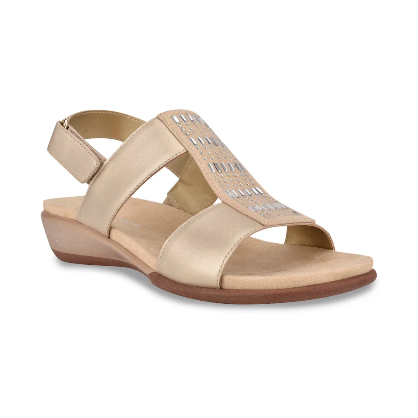 EASY SPIRIT LADIES SANDALS GOLD (LSDESSEHAZEL)