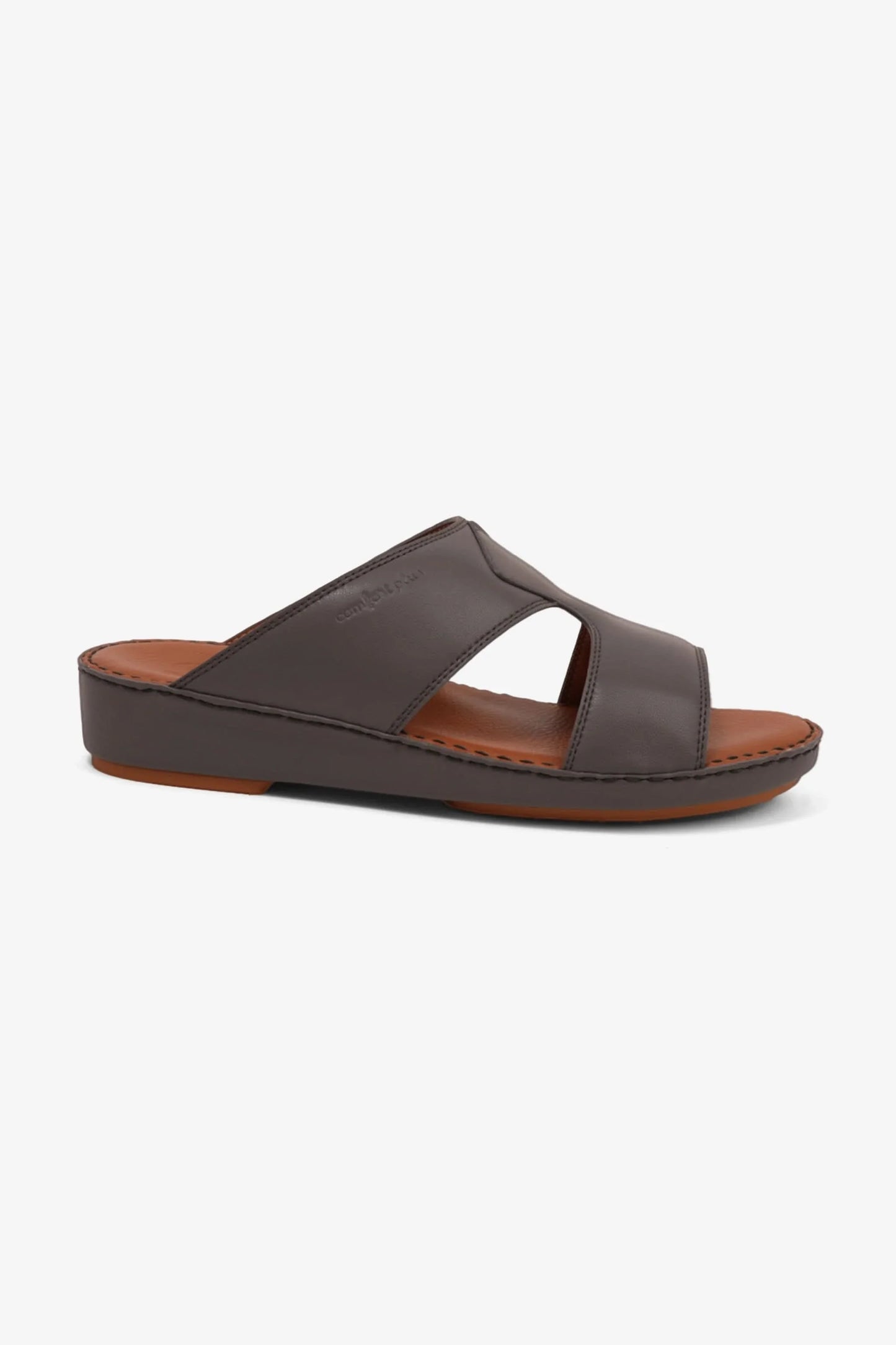 Comfort Plus Men's Luxurious Leather Sandals Dark Grey MSDCP7012