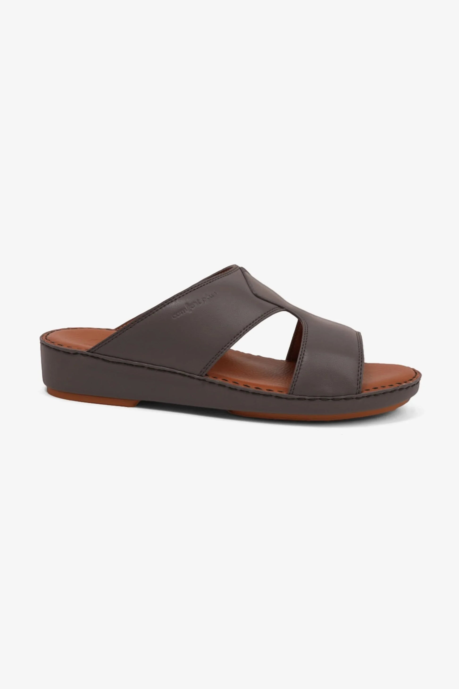 Comfort Plus Men's Luxurious Leather Sandals Dark Grey MSDCP7012