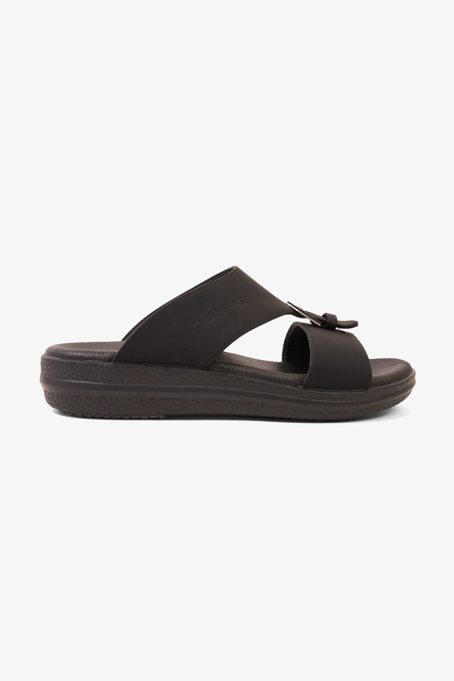 Comfort Plus Men's Infinity Step Arabic Sandals Black MSDGBCPRS101