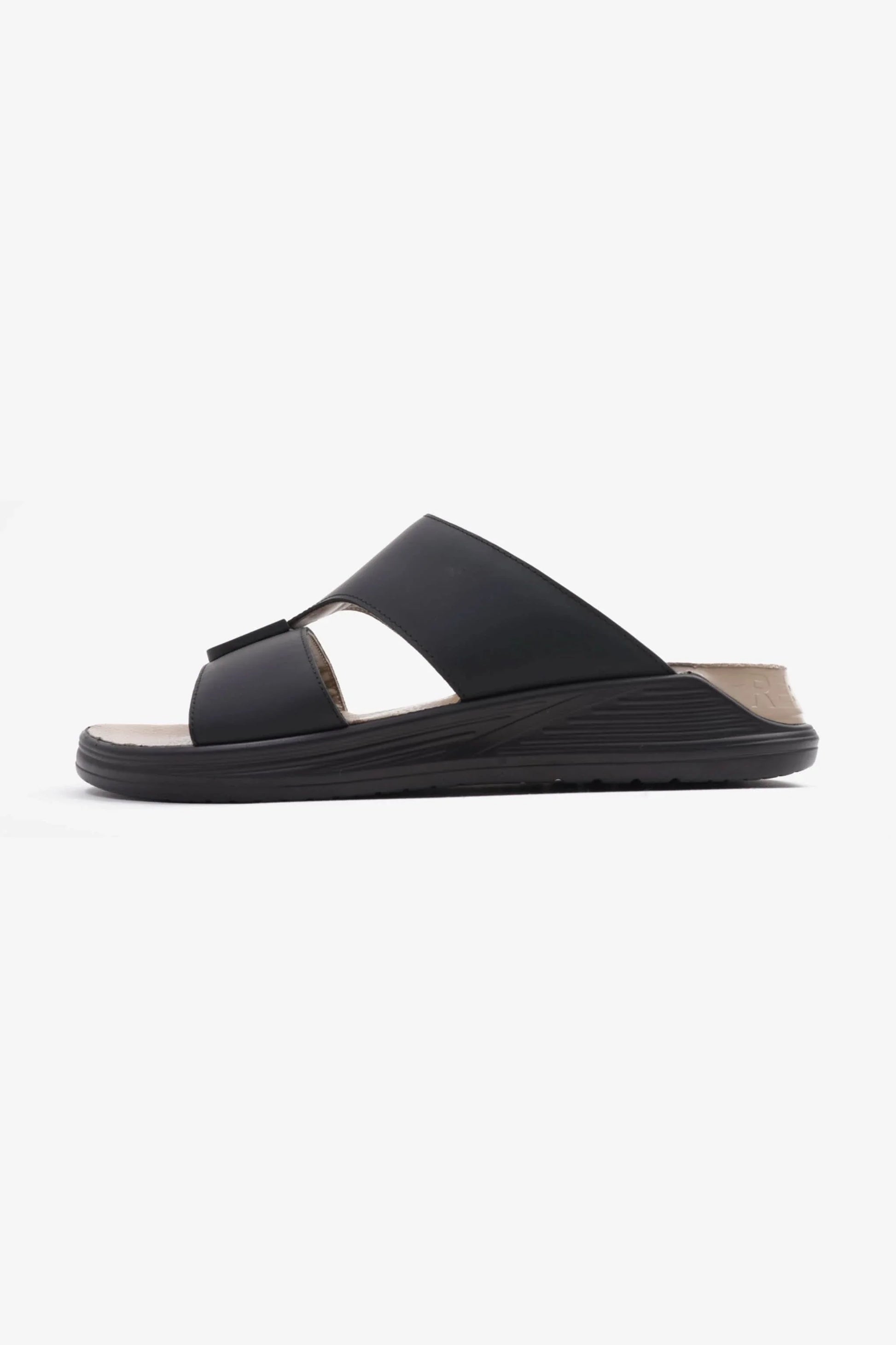 Cavalier Uomo Men's Classic Arabic Sandals Black MSDCVSUN507