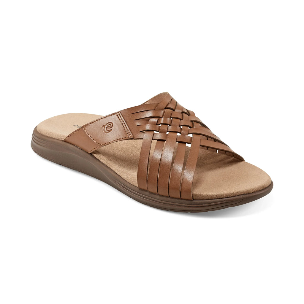 EASY SPIRIT MEADOW SLIP ON SANDALS - MEDIUM BROWN