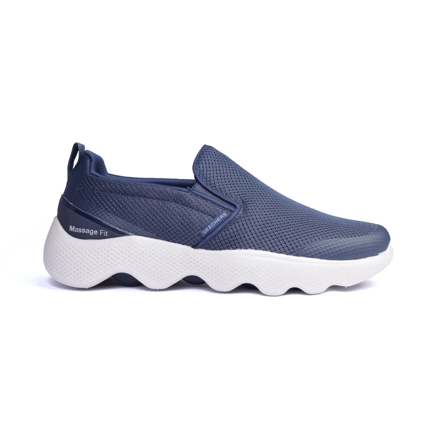 Skechers Go Walk Massage Fit Men Shoes Navy