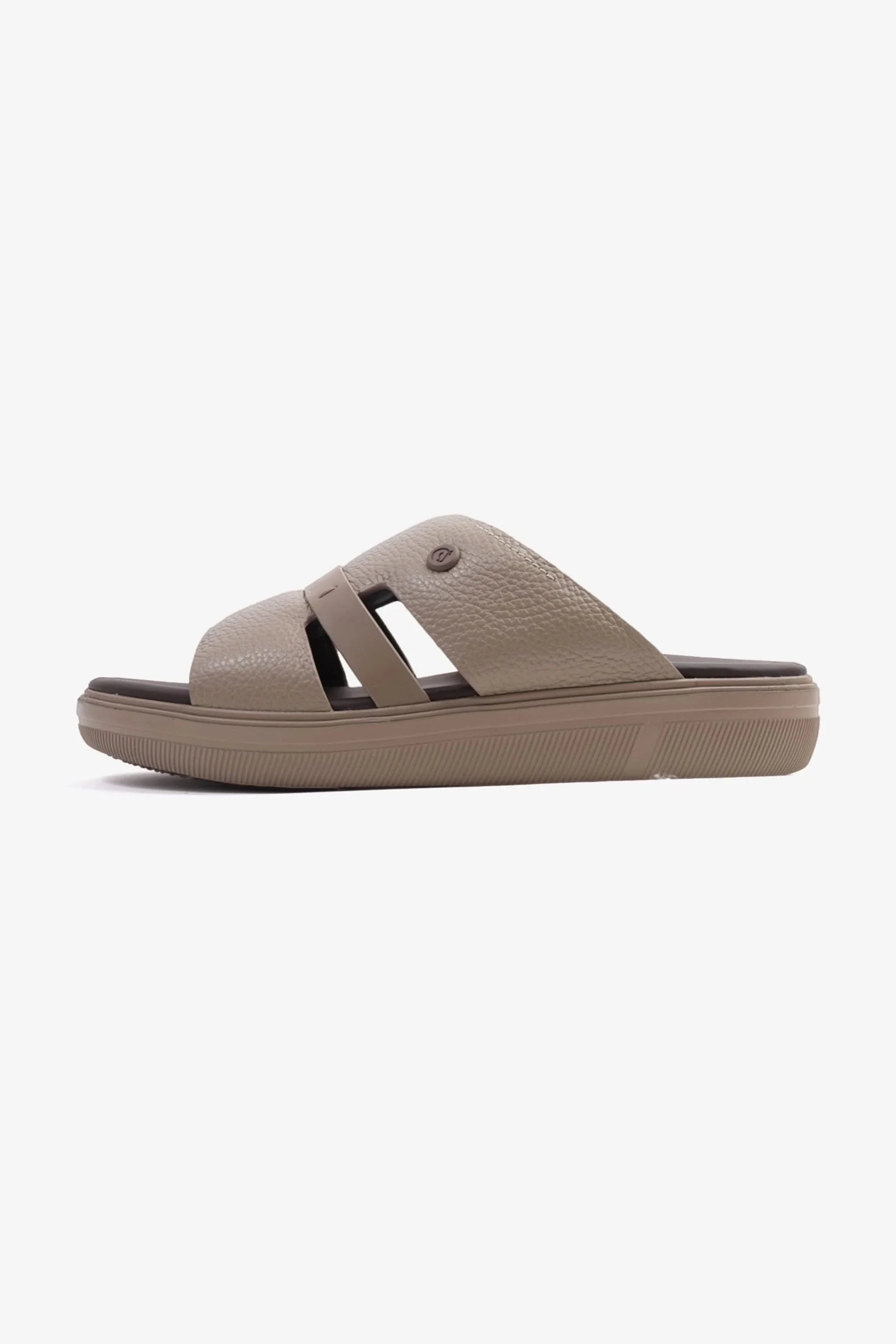 Cavalier Uomo Men's Arabic Genuine Leather Sandals Beige MSDCVJS504