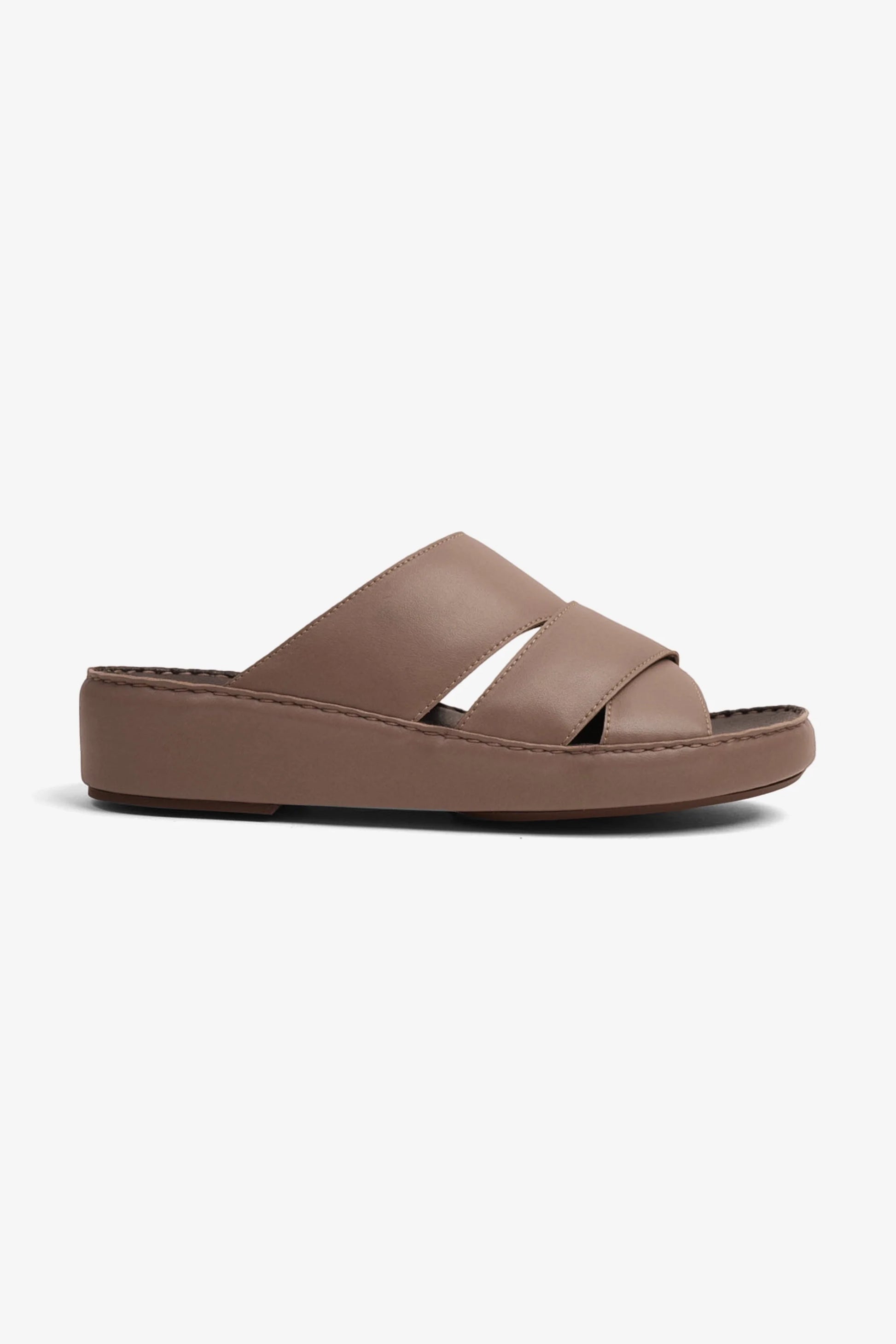 Cavalier Uomo Men's Genuine Leather Arabic Sandals Stone MSDCV1108