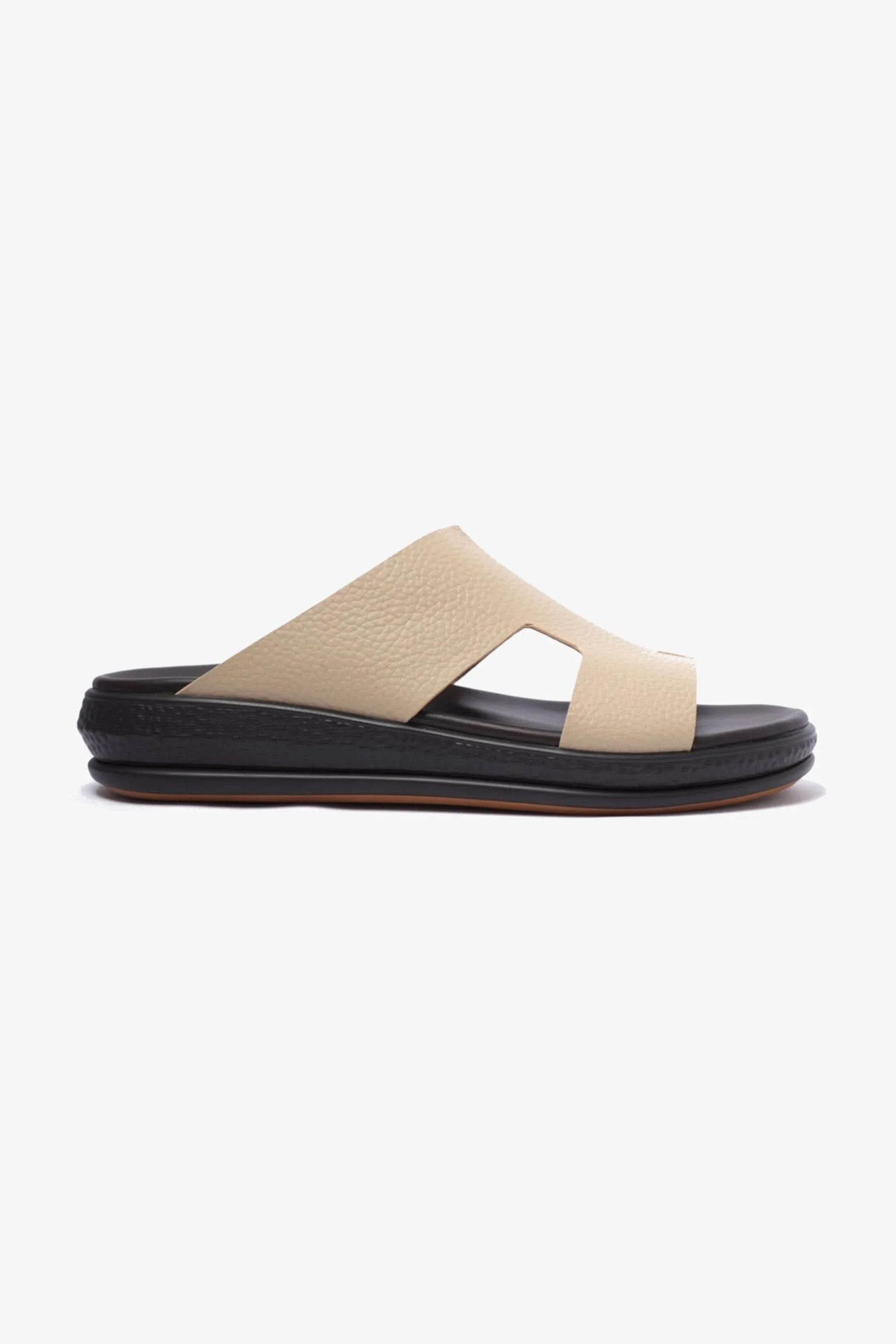 Comfort Plus Men's Classic Leather Sandals Mandorla D105
