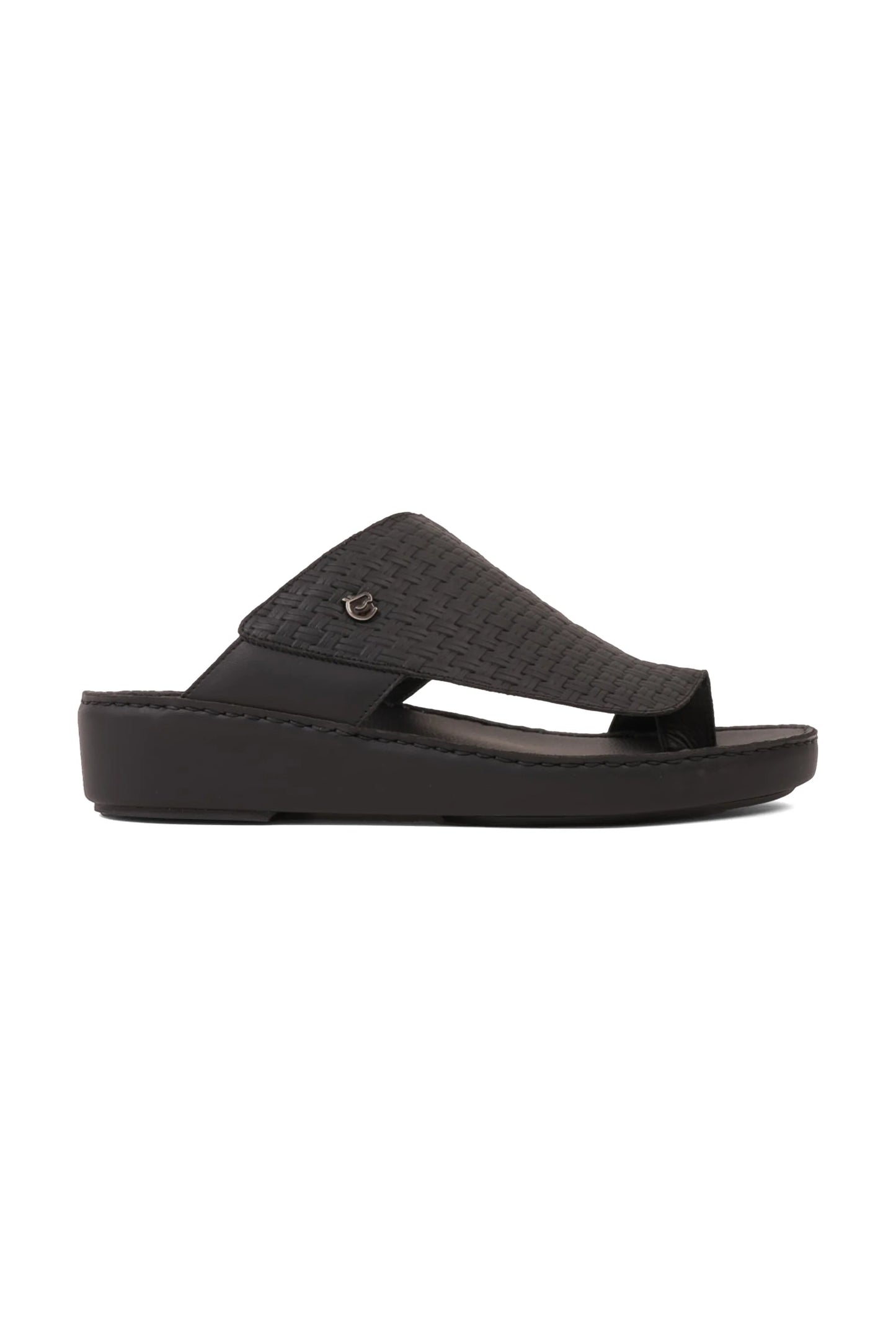 Cavalier Uomo Men's Elite Handcrafted Leather Arabic Sandals Black MSDCV1118