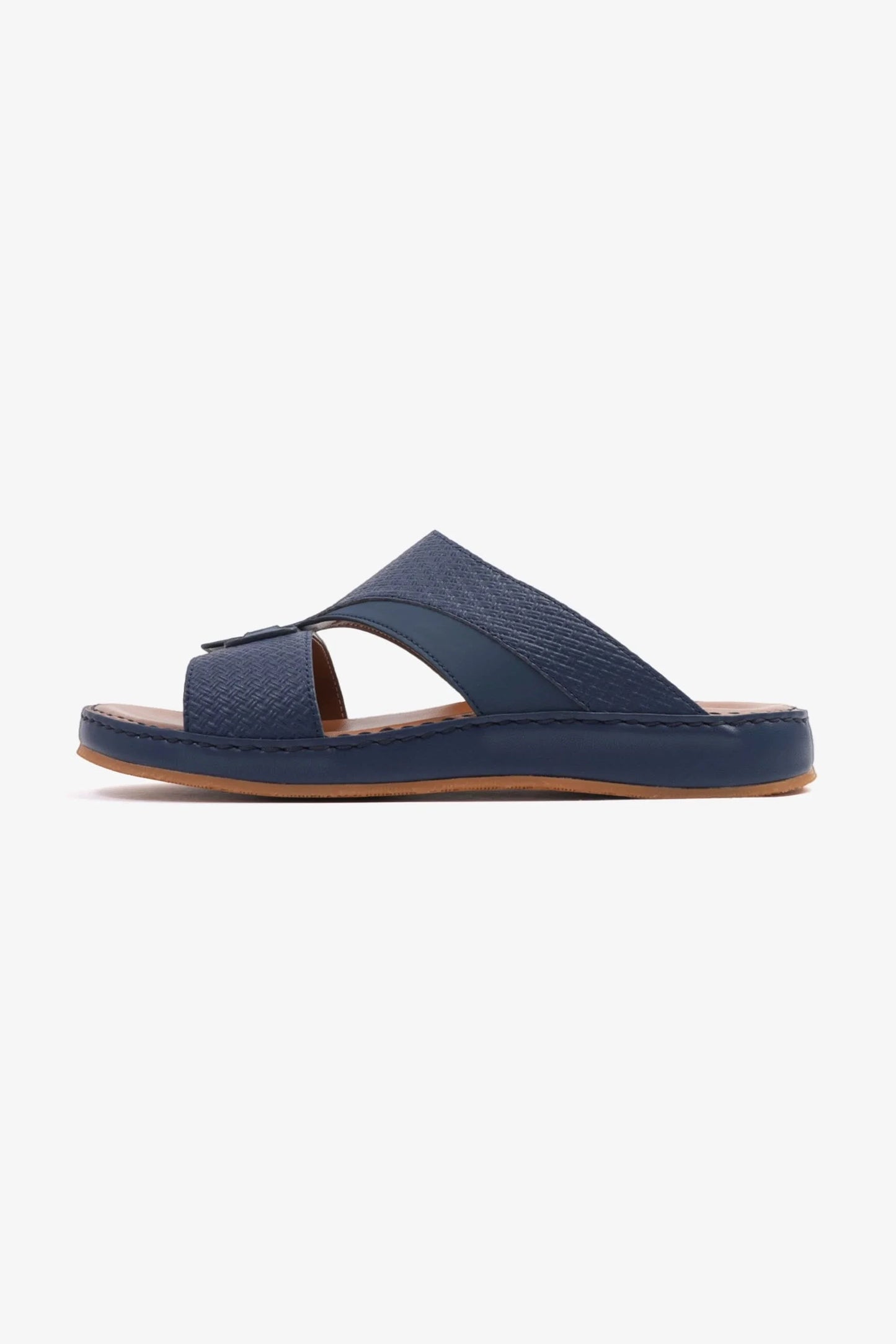 Comfort Plus Men's Genuine Leather Sandals Navy CP3006