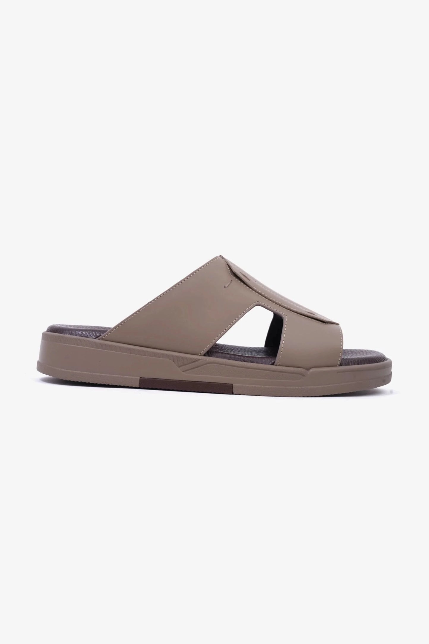 Cavalier Uomo Men's Leather Slide Sandals Stone MSDCVHAR312
