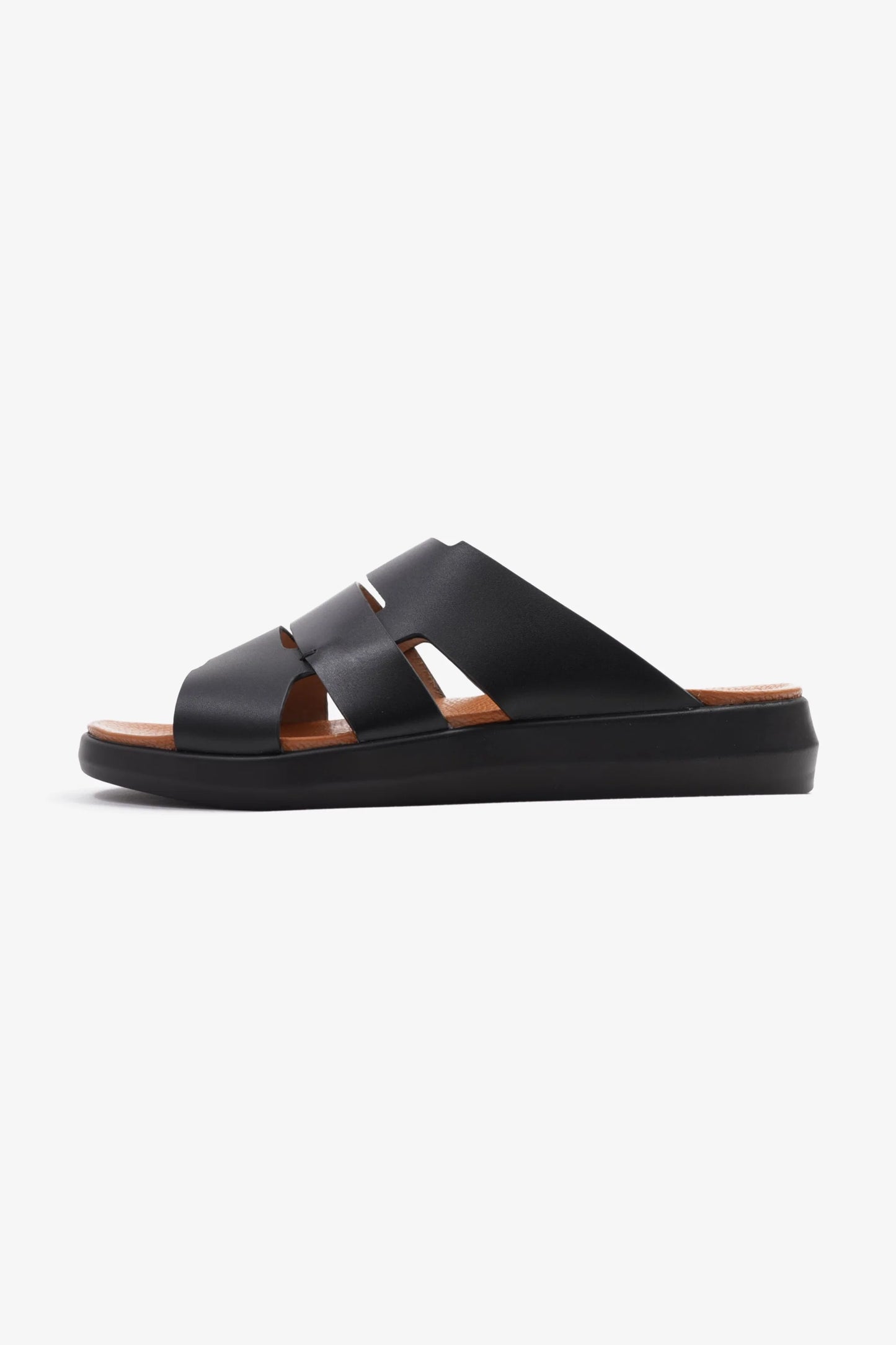 Comfort Plus Men's 2.2mm Arabic Sandals Black MSDCPKYB66