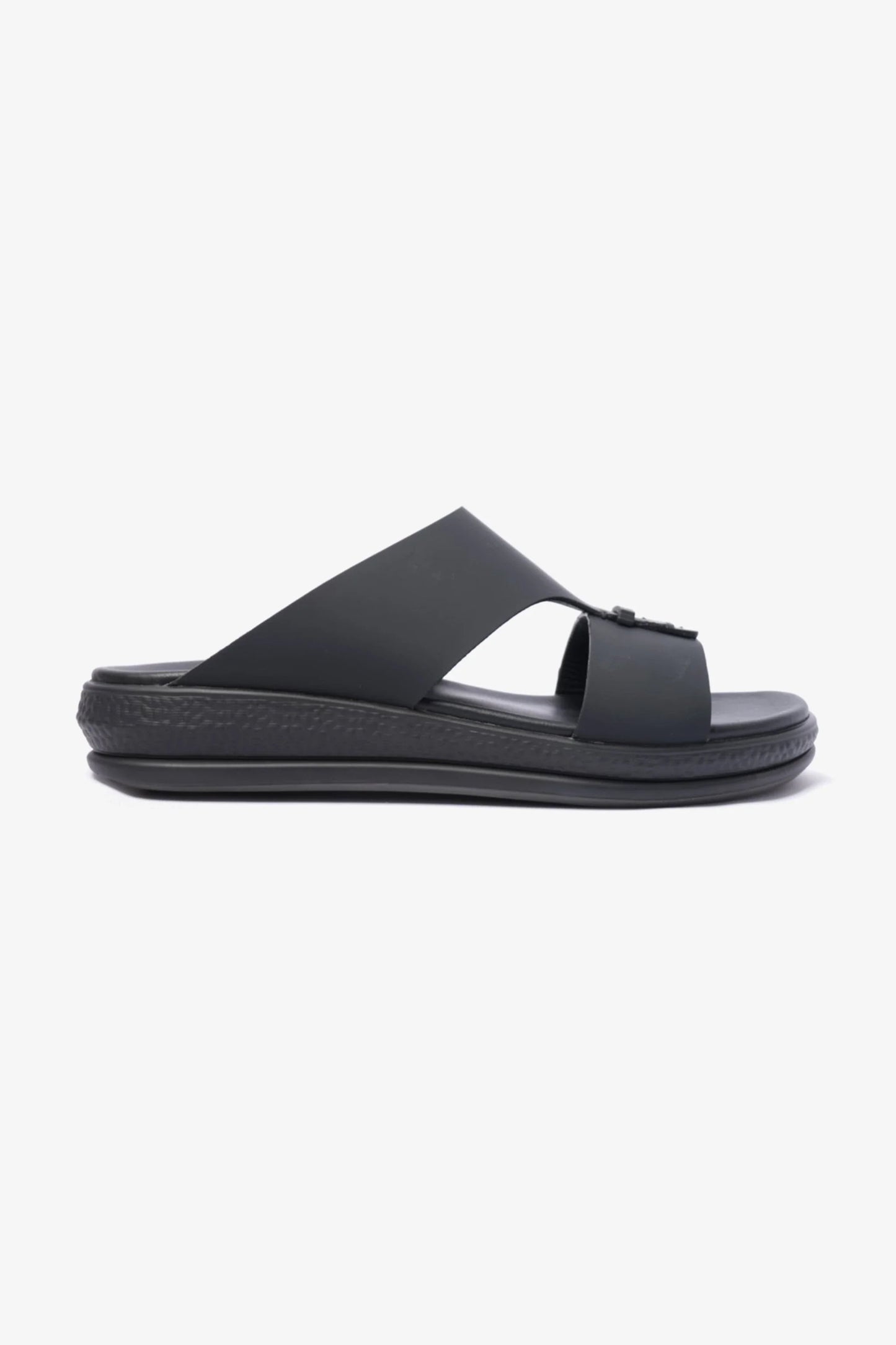 Comfort Plus Men's Timeless Design Strap Sandals Black MSDCPD104