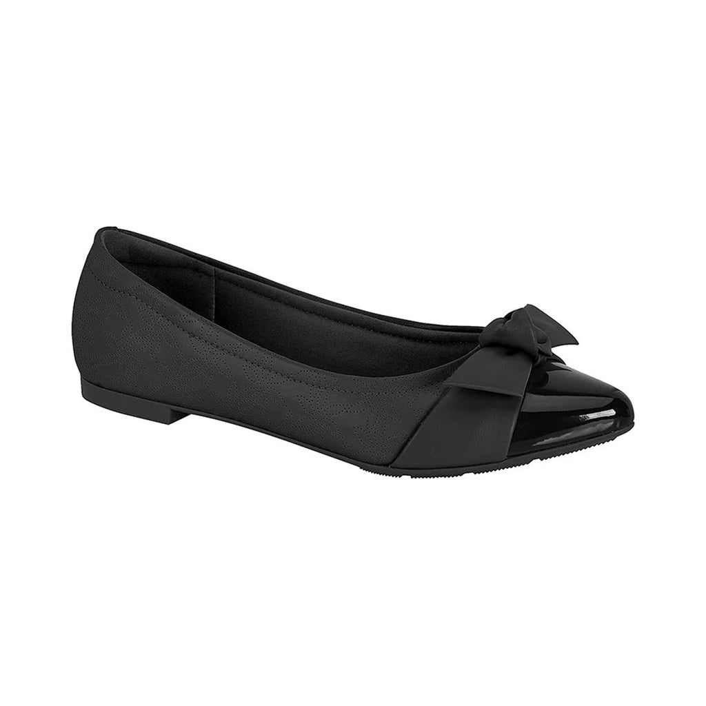 Modare Ladies Bow Detail Flat Shoes Black