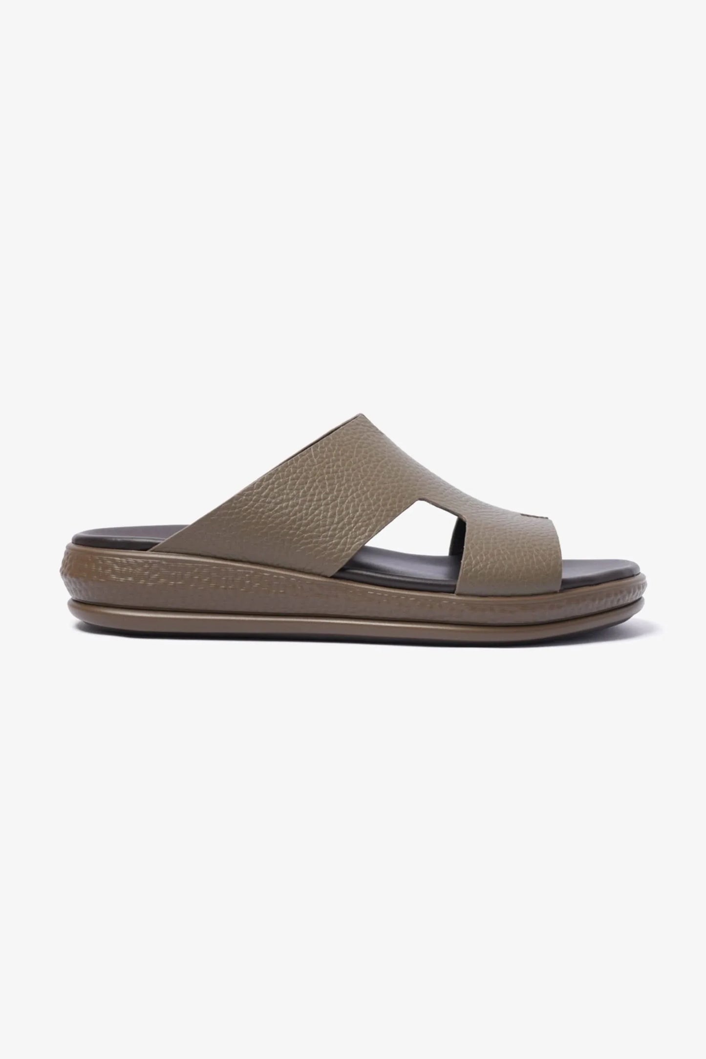 Comfort Plus Men's Classic Leather Arabic Sandals Truffle MSDCPD105