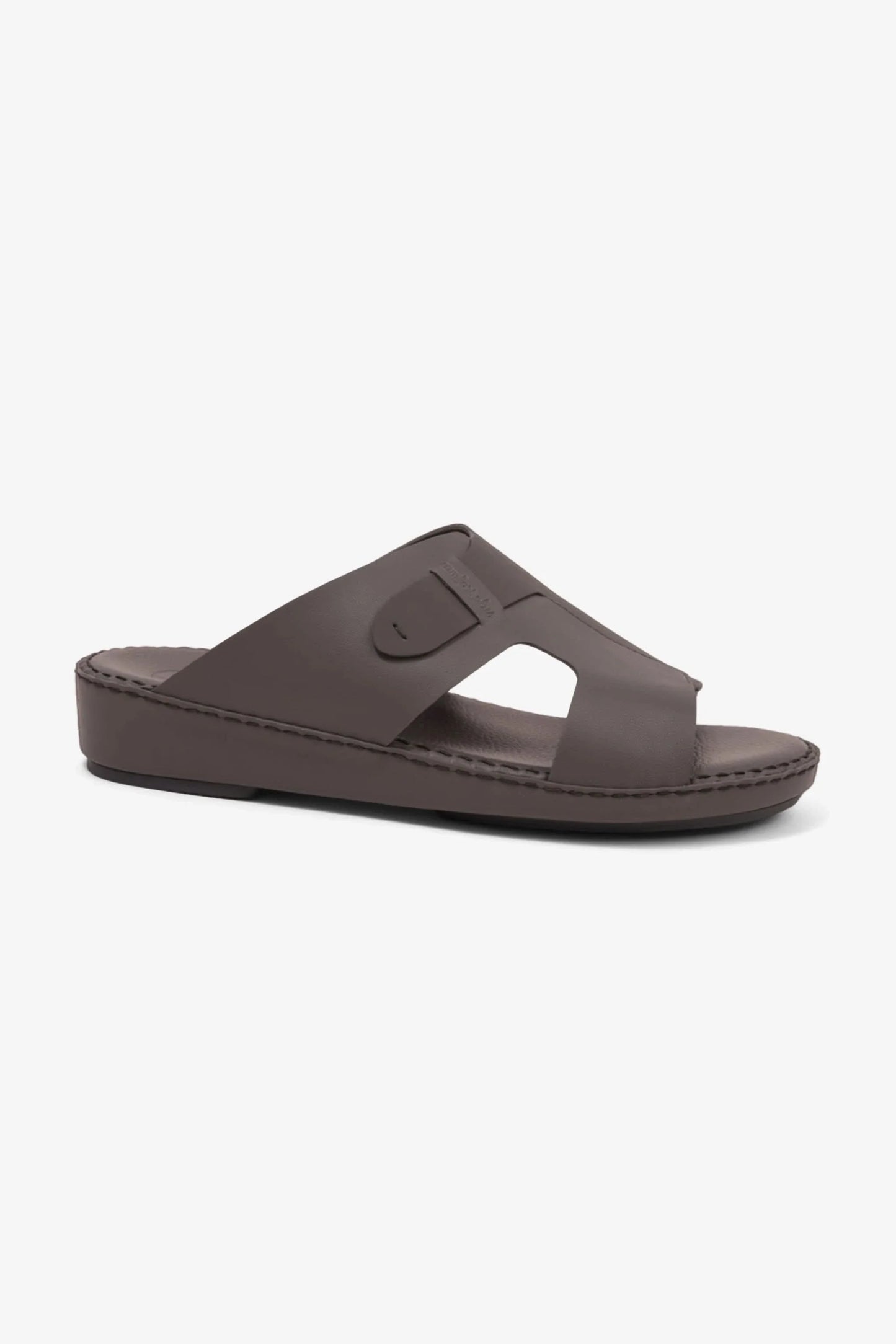 Comfort Plus Men's Ultra Comfortable Leather Slip-On Sandals Dark Grey MSDCP7017