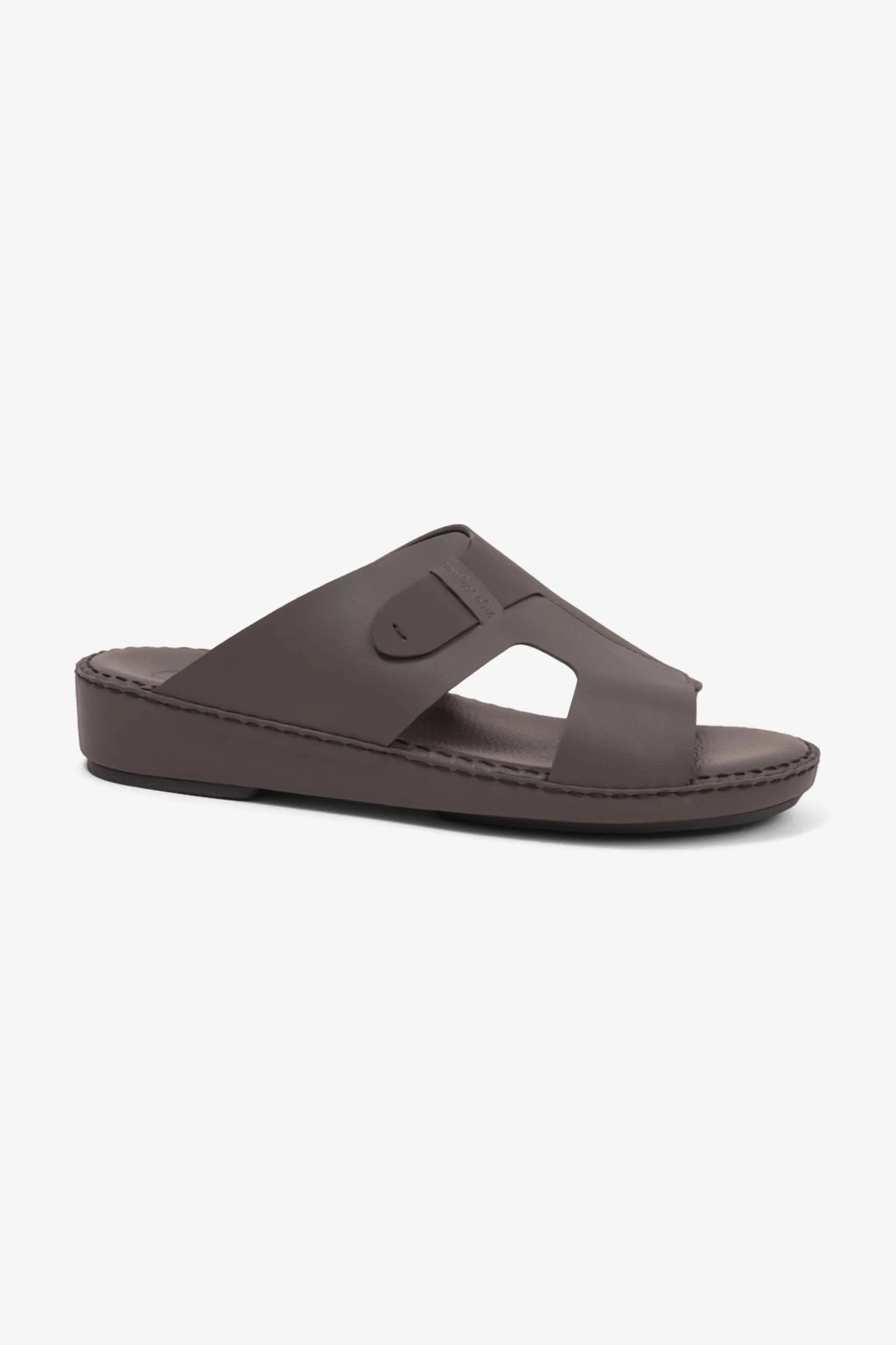 Comfort Plus Men's Ultra Comfortable Leather Slip-On Sandals Dark Grey MSDCP7017