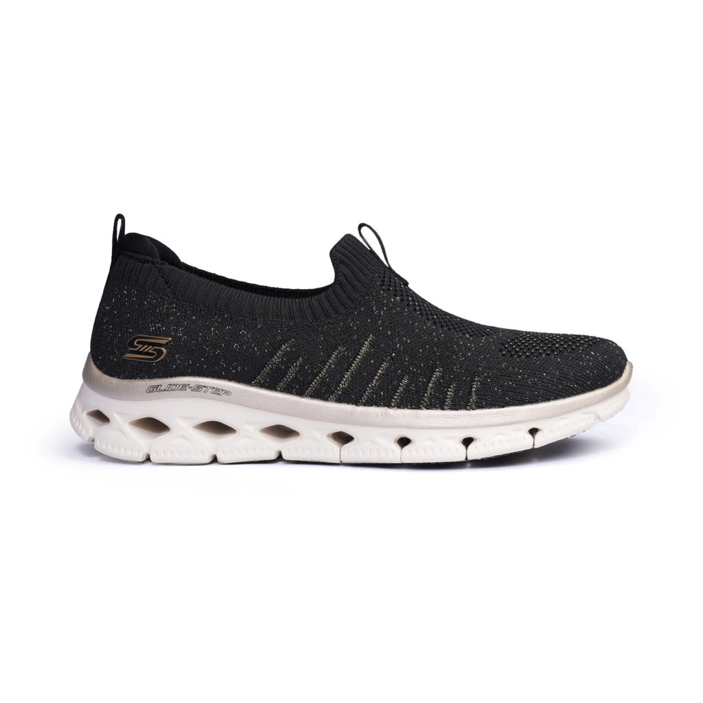 Skechers GLIDE-STEP FLEX - Casual Sneakers for Women Black-Gold