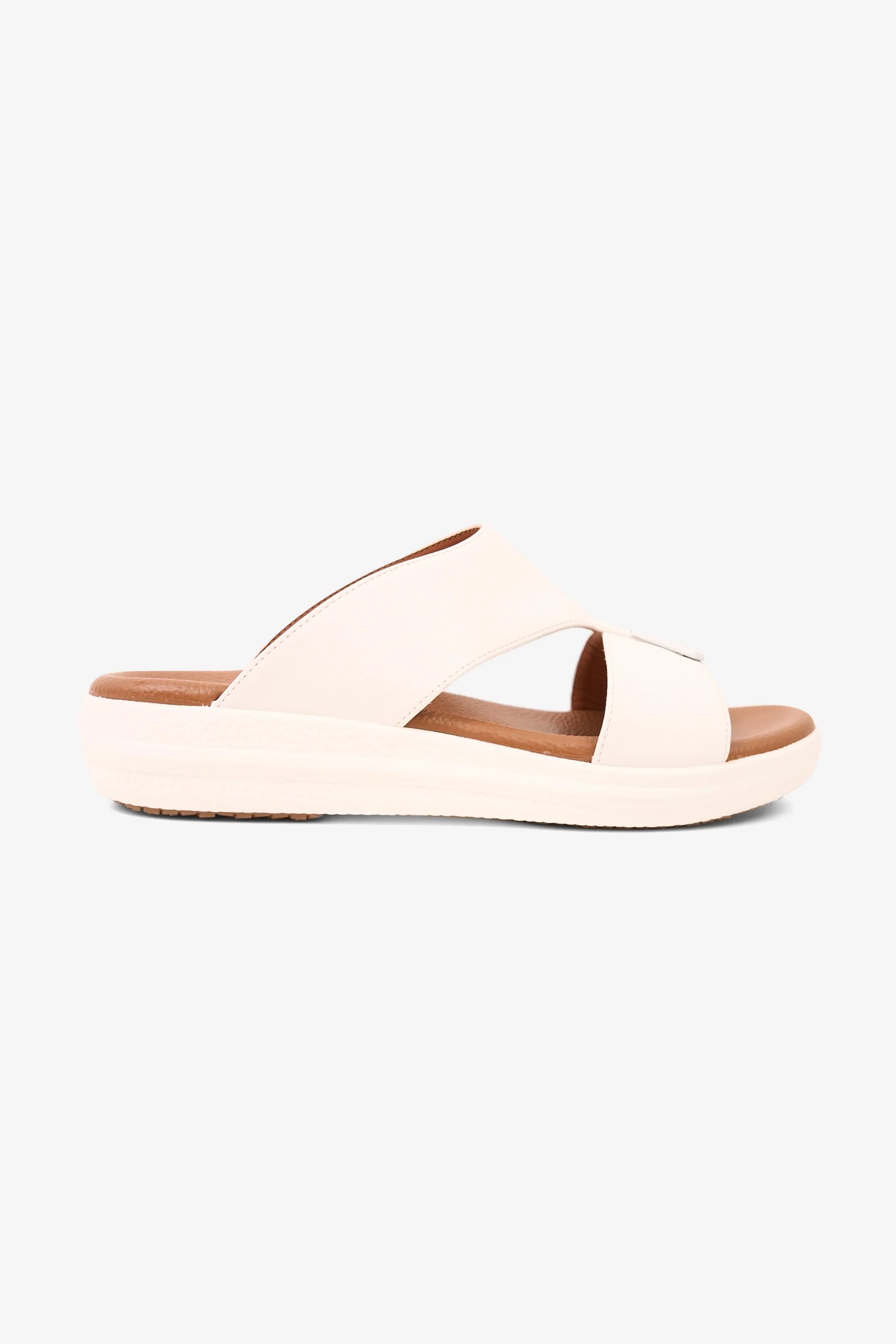 Comfort Plus Men's Sleek Cushion Arabic Sandals White MSDGBCPRS106