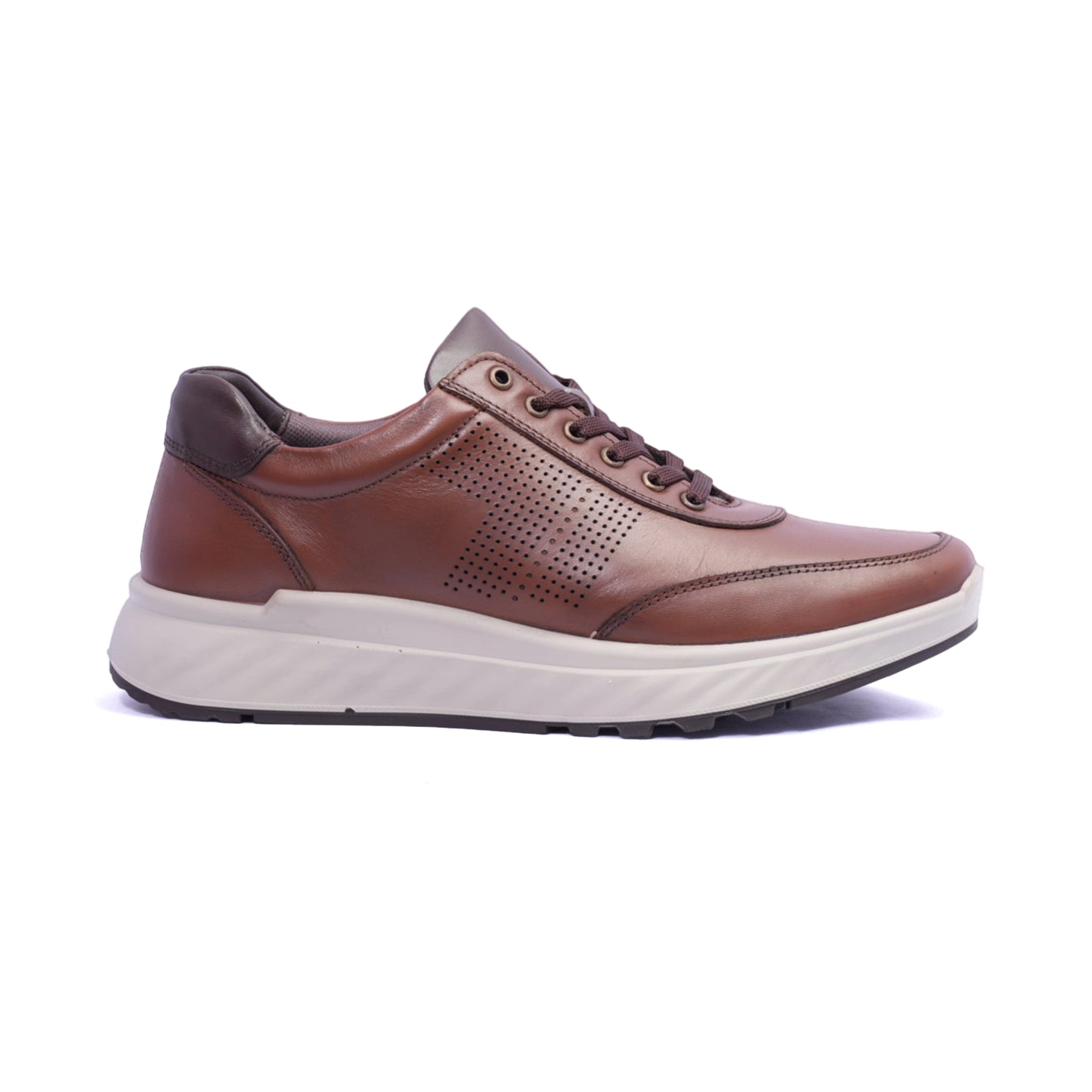 Comfort Plus Classic Pair Lace-Up Sneakers Tan