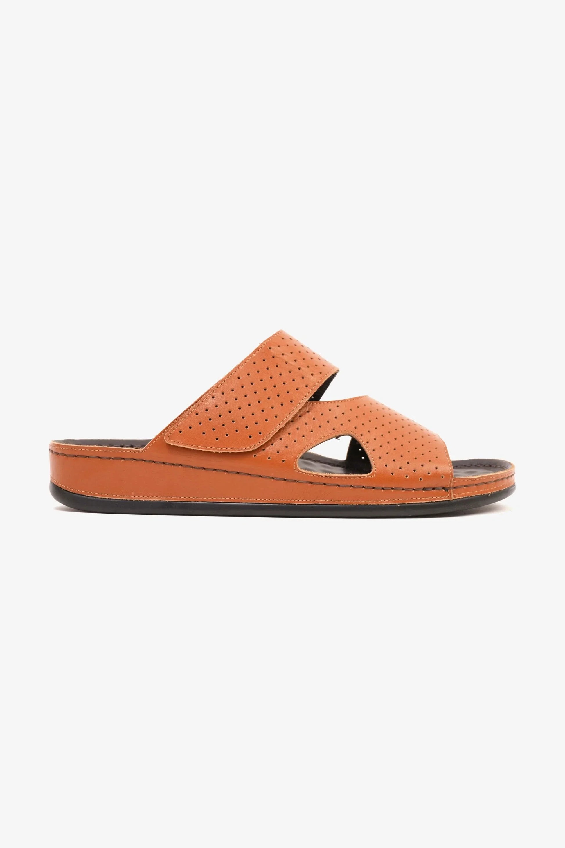 Comfort Plus Men's Al Waha Textured Arabic Sandals Tan MSDCP4005