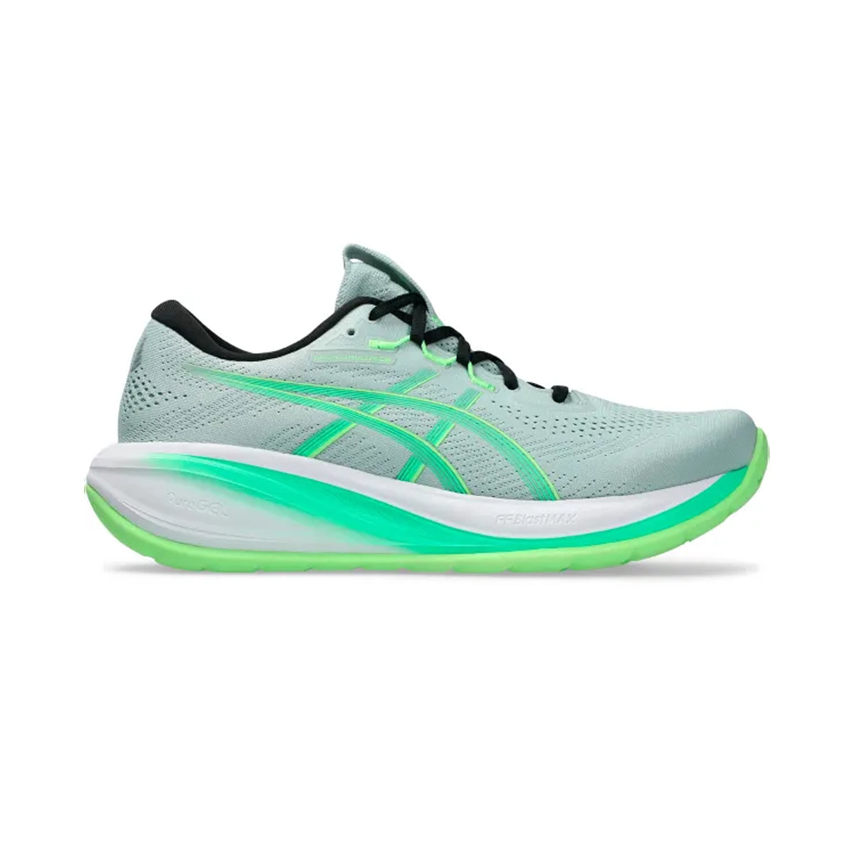 ASICS MEN SHOES GEL CUMULUS 28 COLD MOSS/VITAL GREEN