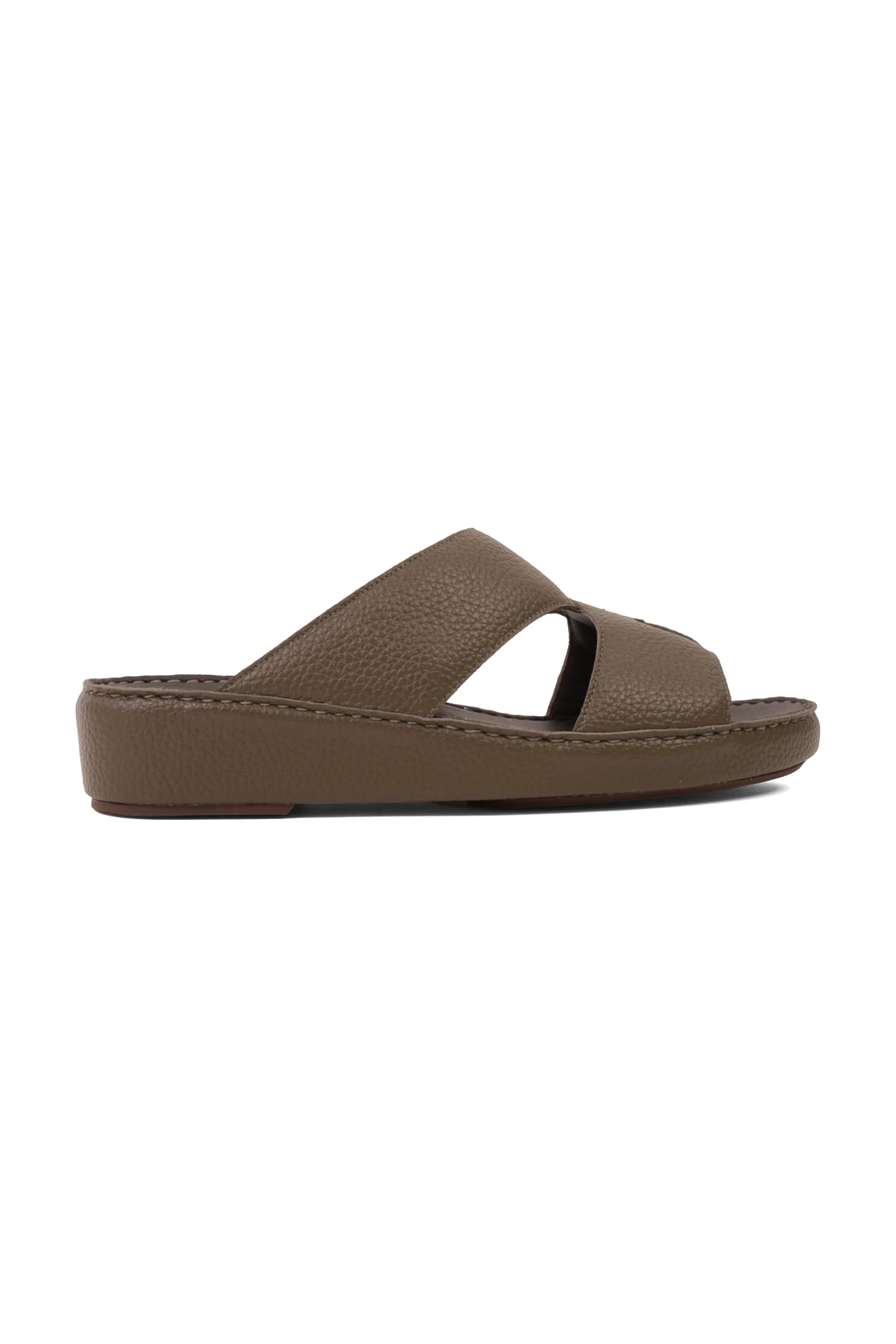Cavalier Uomo Men's Elite Traditional Leather Arabic Sandals Olive MSDCV1117