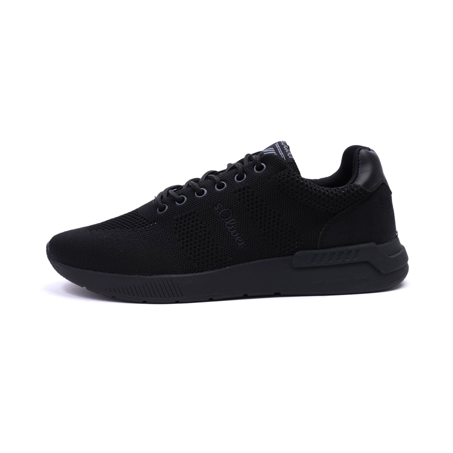 S.Oliver Breathable Men's Knit Sneakers Black