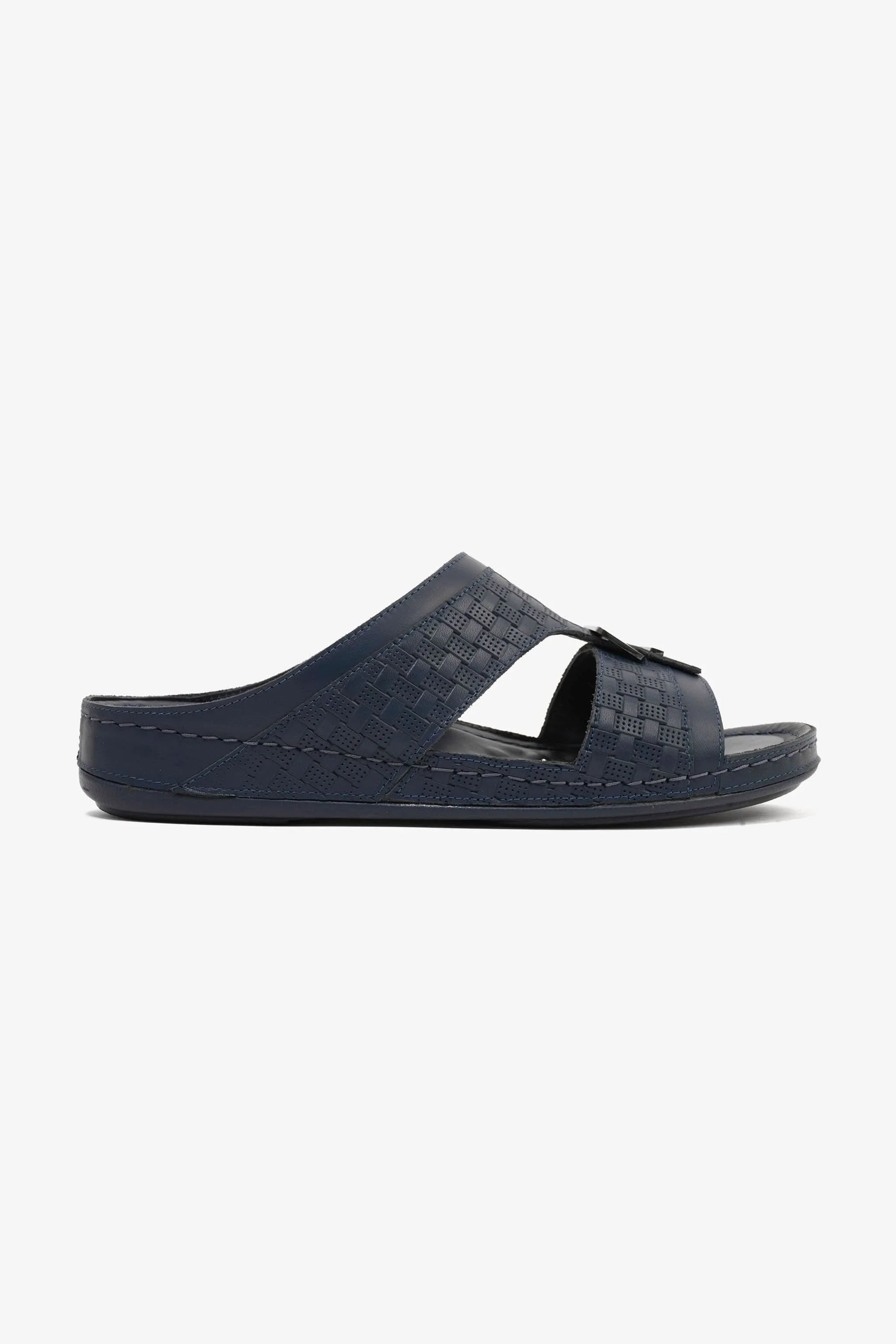 Comfort Plus Men's Ultra Comfort Buckle-Strap Sandals Navy - Seventy7