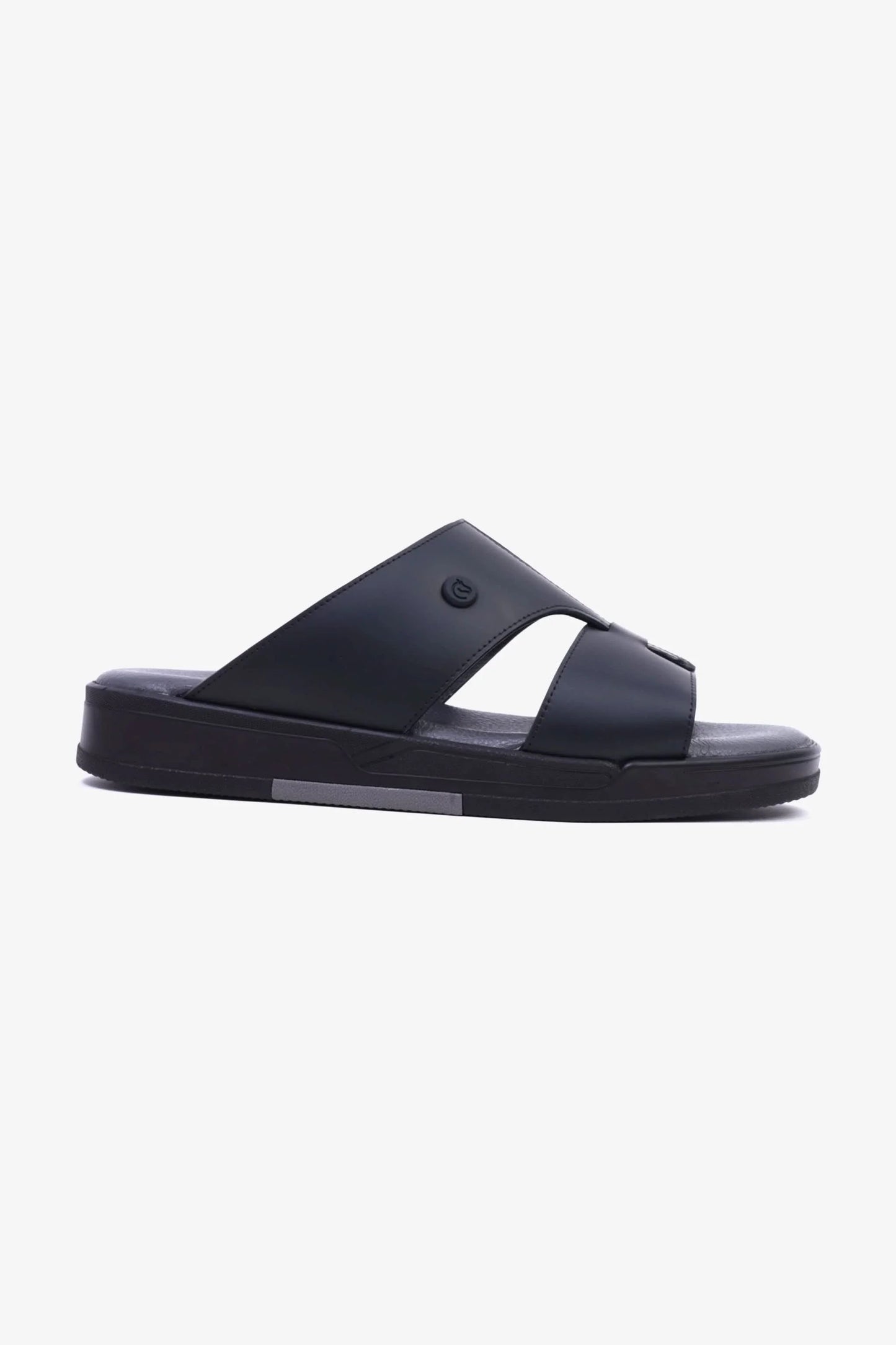 Cavalier Uomo Men's Cut-Out Leather Sandals Black MSDCVHAR313