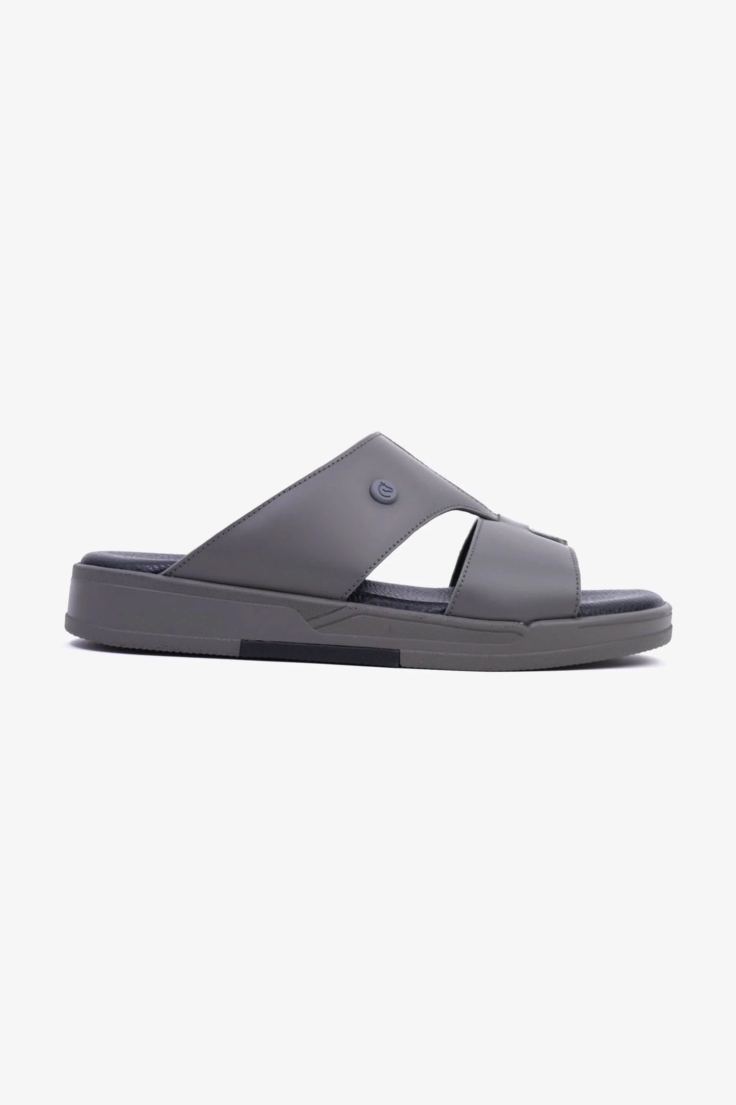 Cavalier Uomo Men's Cut-Out Leather Sandals Grey MSDCVHAR313