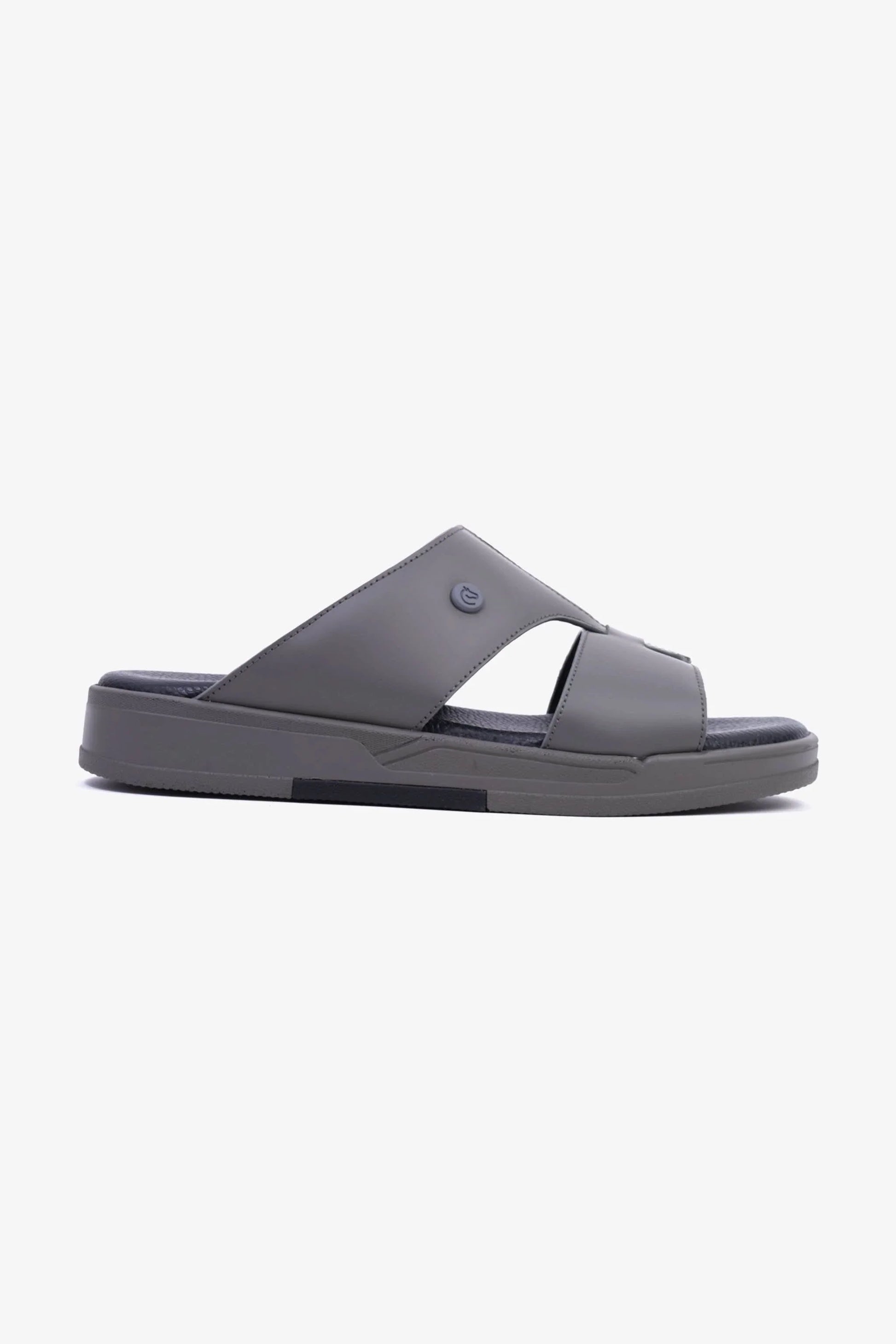 Cavalier Uomo Men's Cut-Out Leather Sandals Grey MSDCVHAR313