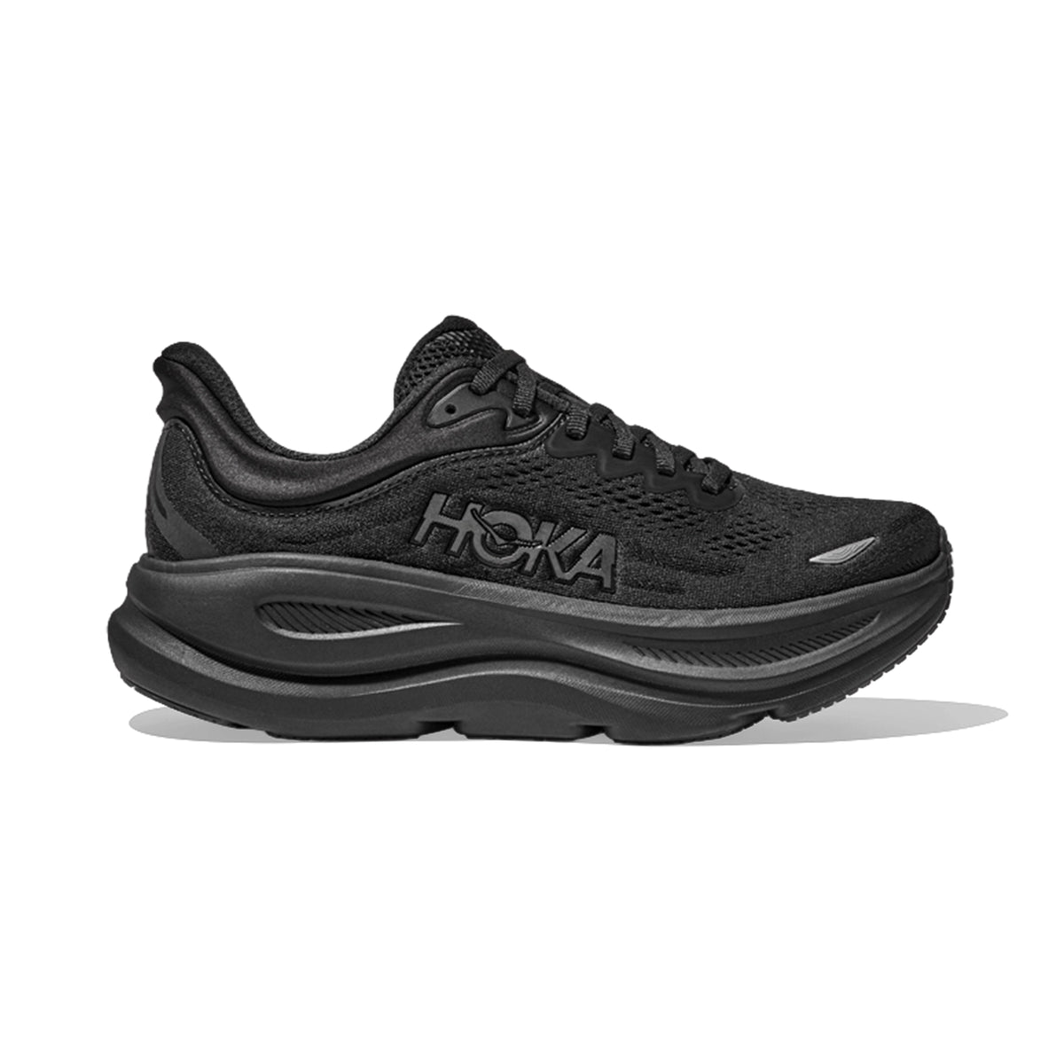 HOKA MENS BONDI 9 ROAD RUNNING BLACK / BLACK