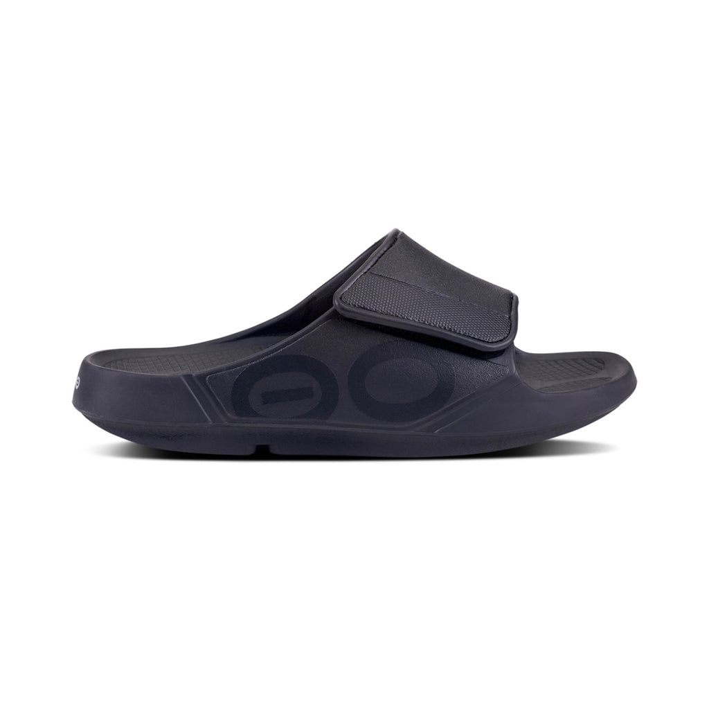 OOFOS MEN'S OOAHH SPORT FLEX SANDAL - MATTE BLACK