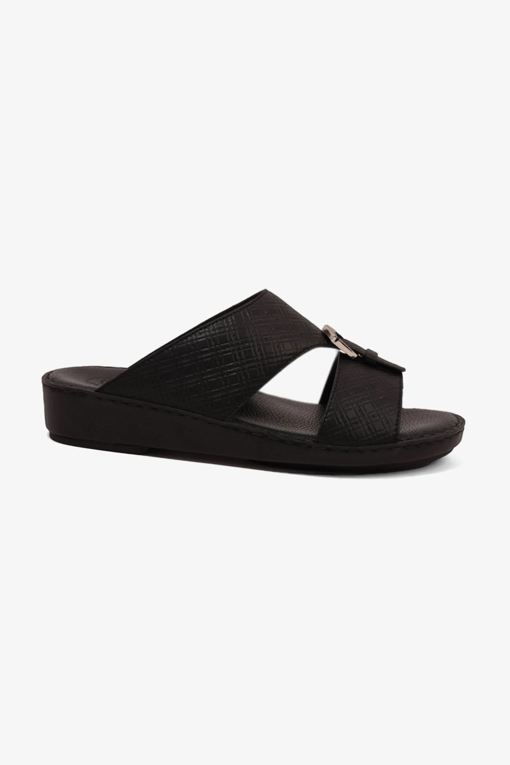 Comfort Plus Men's Cushioned Slip-On Sandals Black MSDCP7013