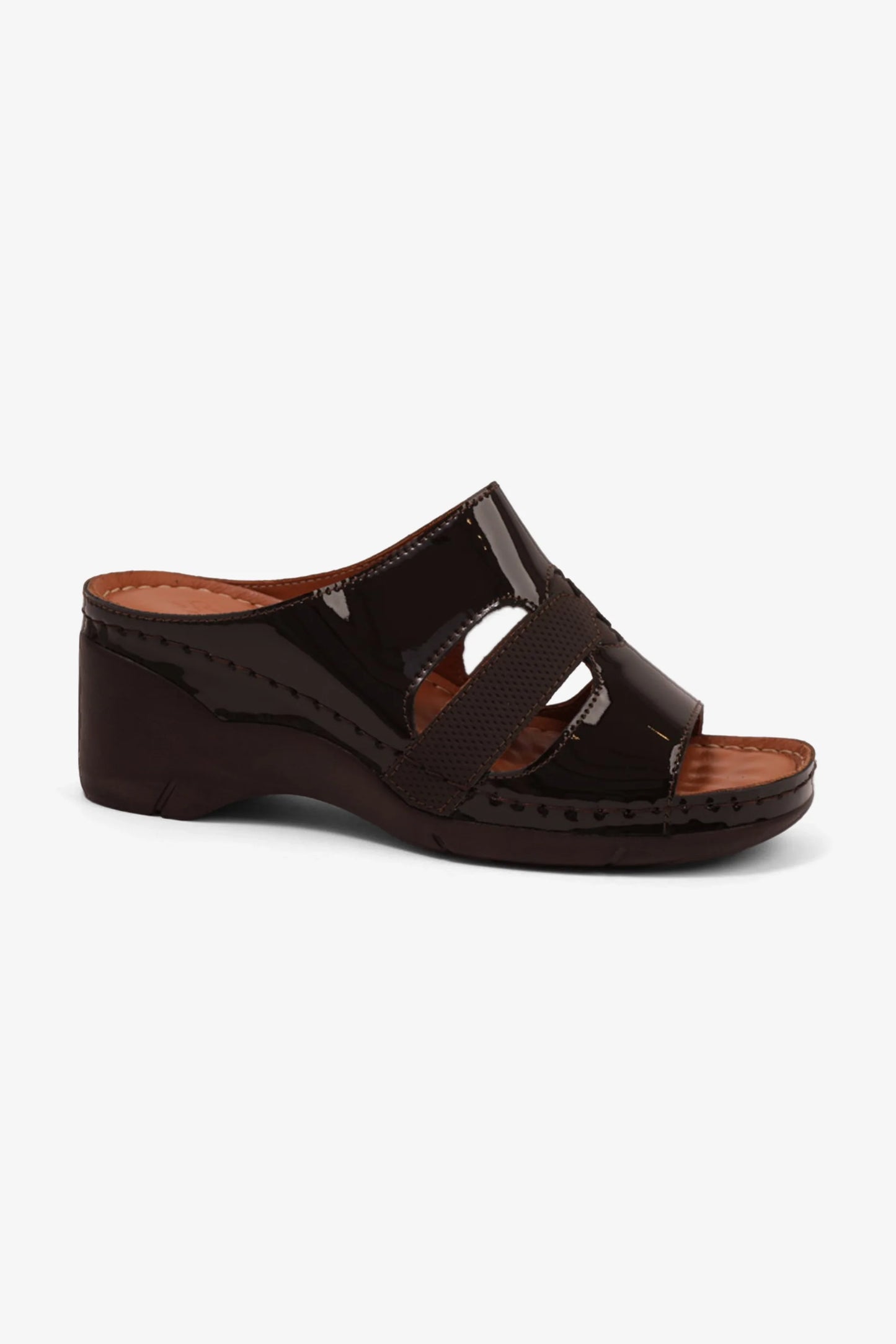 Comfort Plus Women's High Heel Arabic Sandals Brown GG115