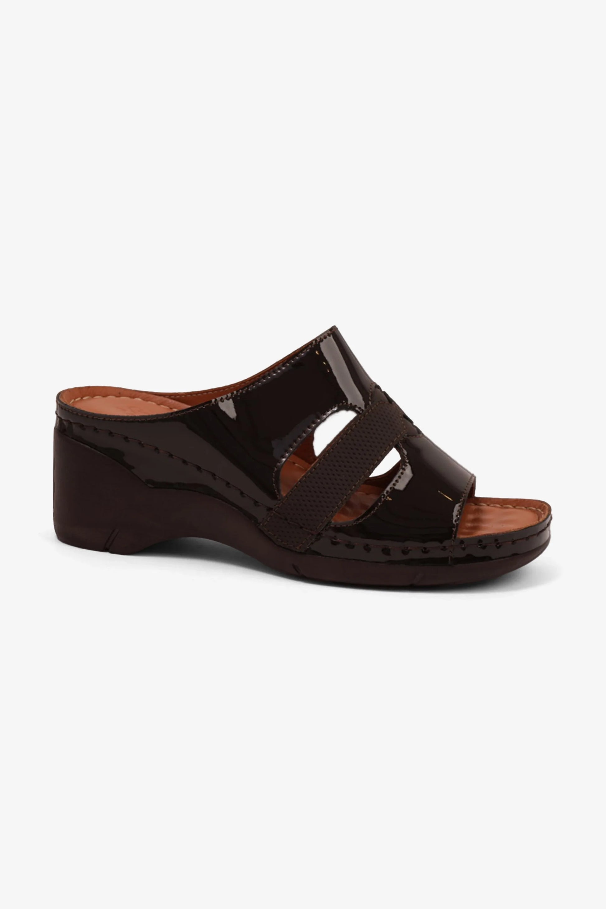 Comfort Plus Women's High Heel Arabic Sandals Brown GG115