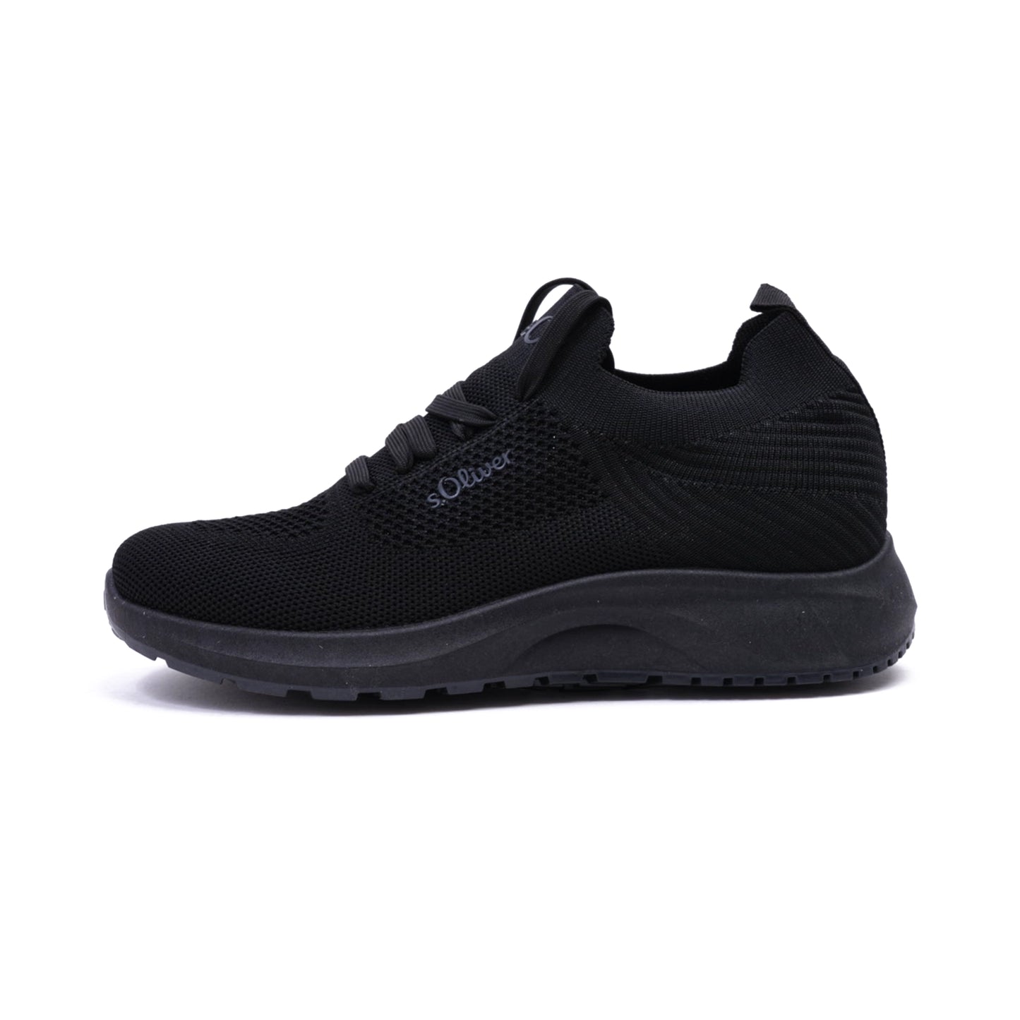 S. Oliver Comfortable Knitted Women's Sneakers Black