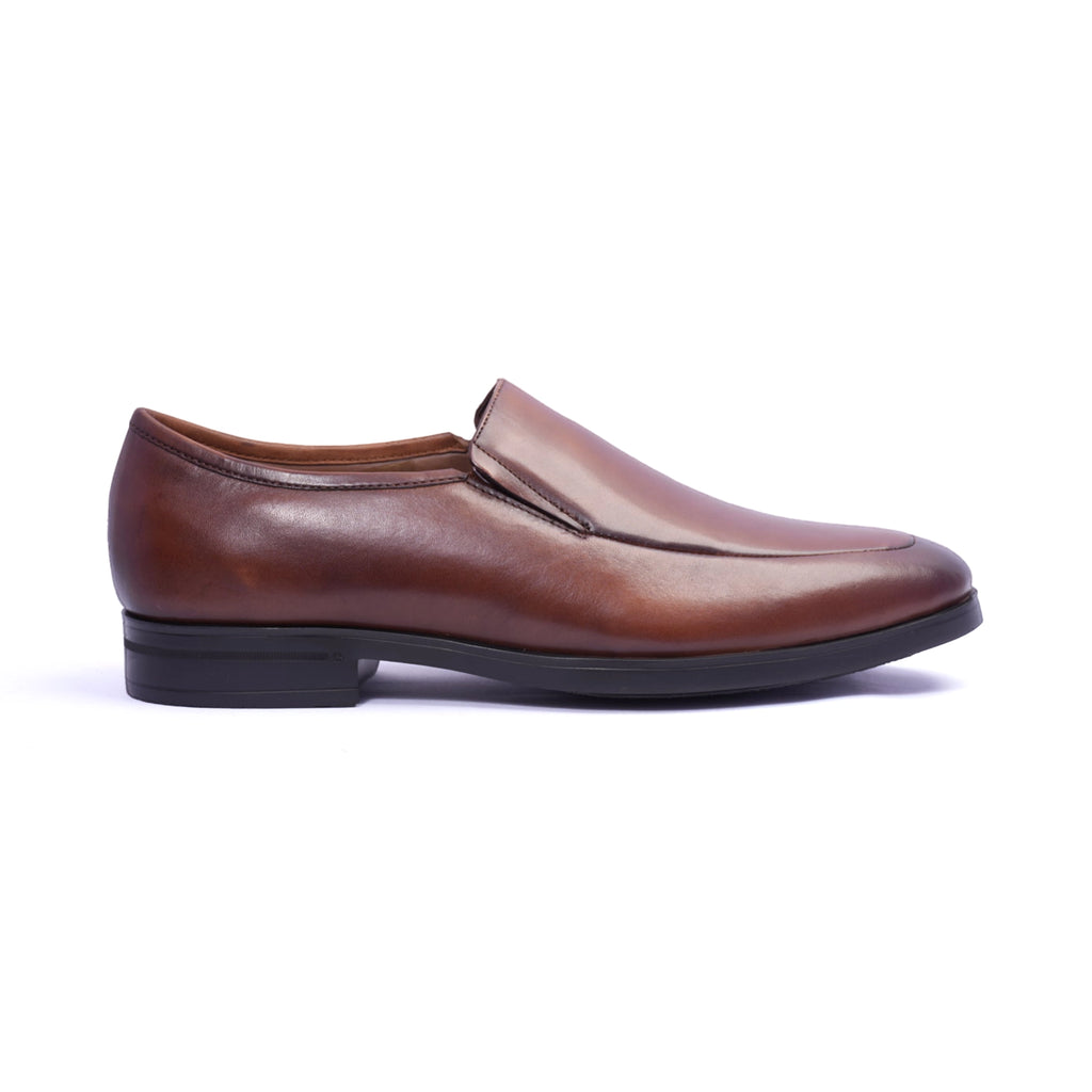 Comfort Plus Classic Leather Loafers For Men's Brown