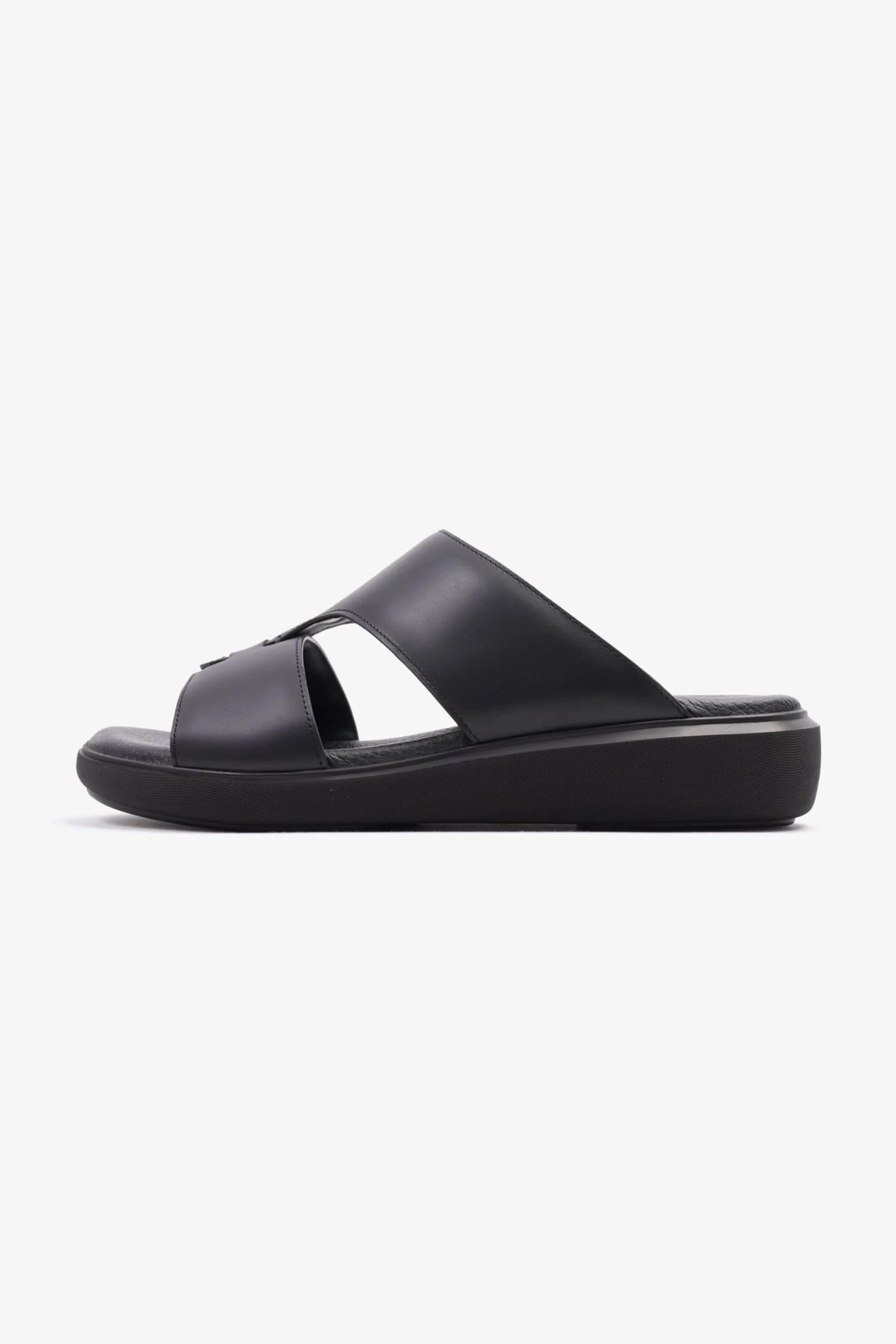 Cavalier Uomo Men's Comfortable Slip-On Sandals Black MSDCVALP116