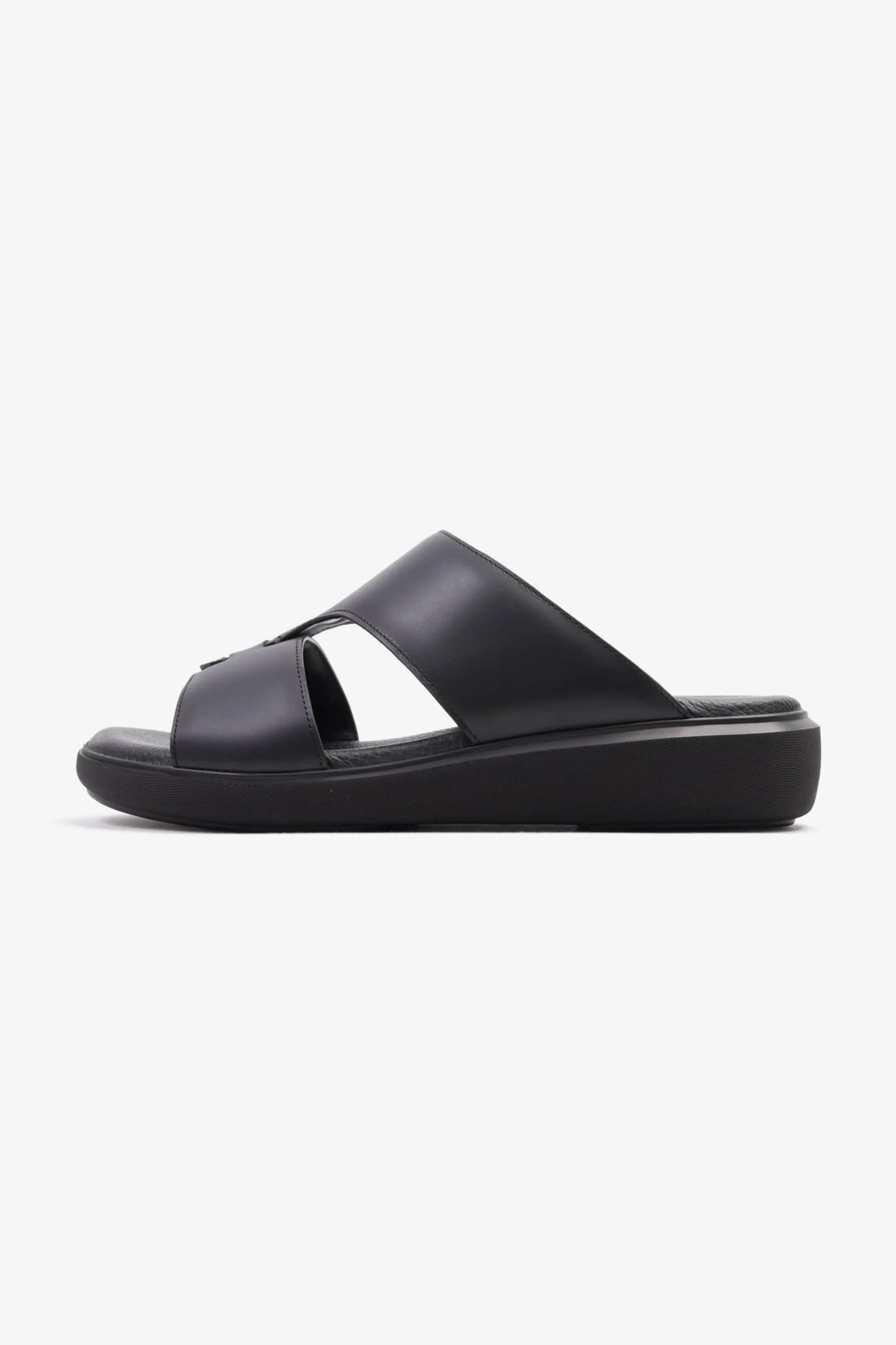 Cavalier Uomo Men's Comfortable Slip-On Sandals Black MSDCVALP116