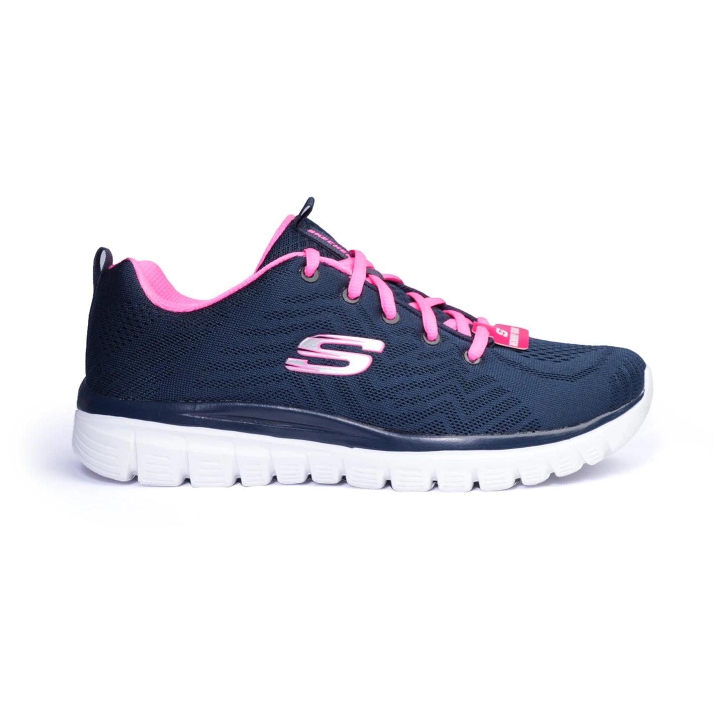 Skechers Graceful Womens Shoes Navy Pink