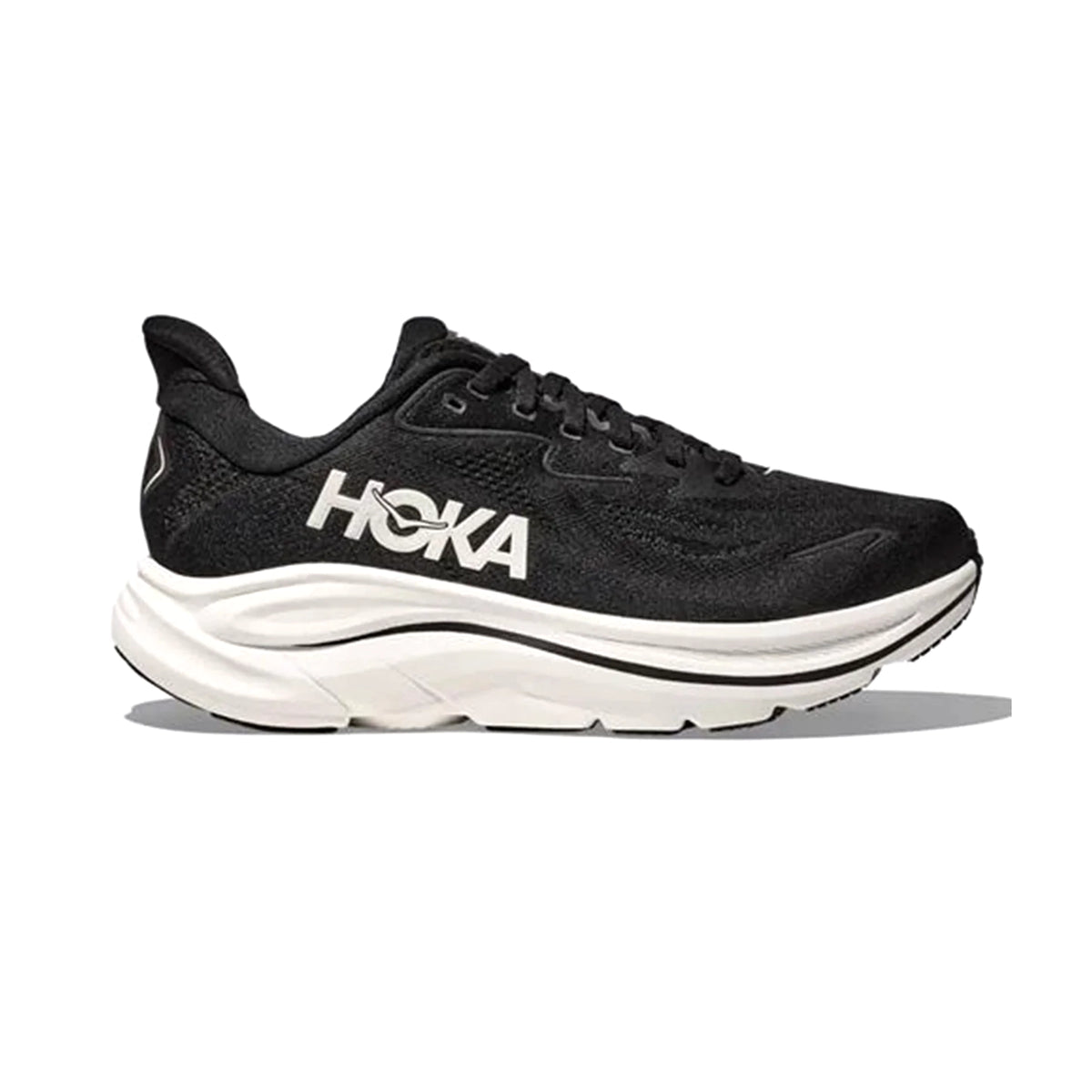 HOKA WOMENS CLIFTON 10 ROAD RUNNINGBLACK / WHITE