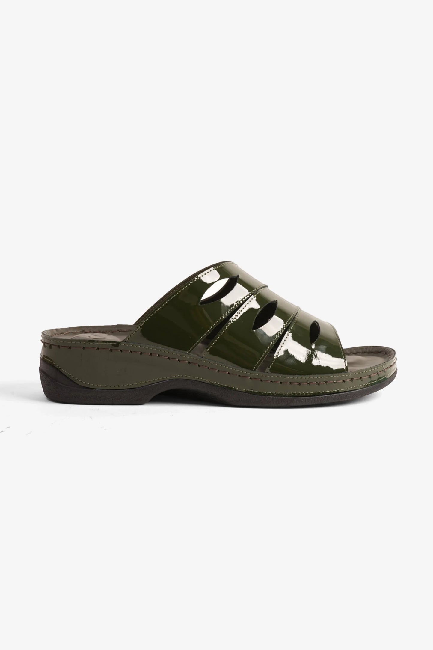 Comfort Plus Women's Mid Heel Sandals Olive CP515