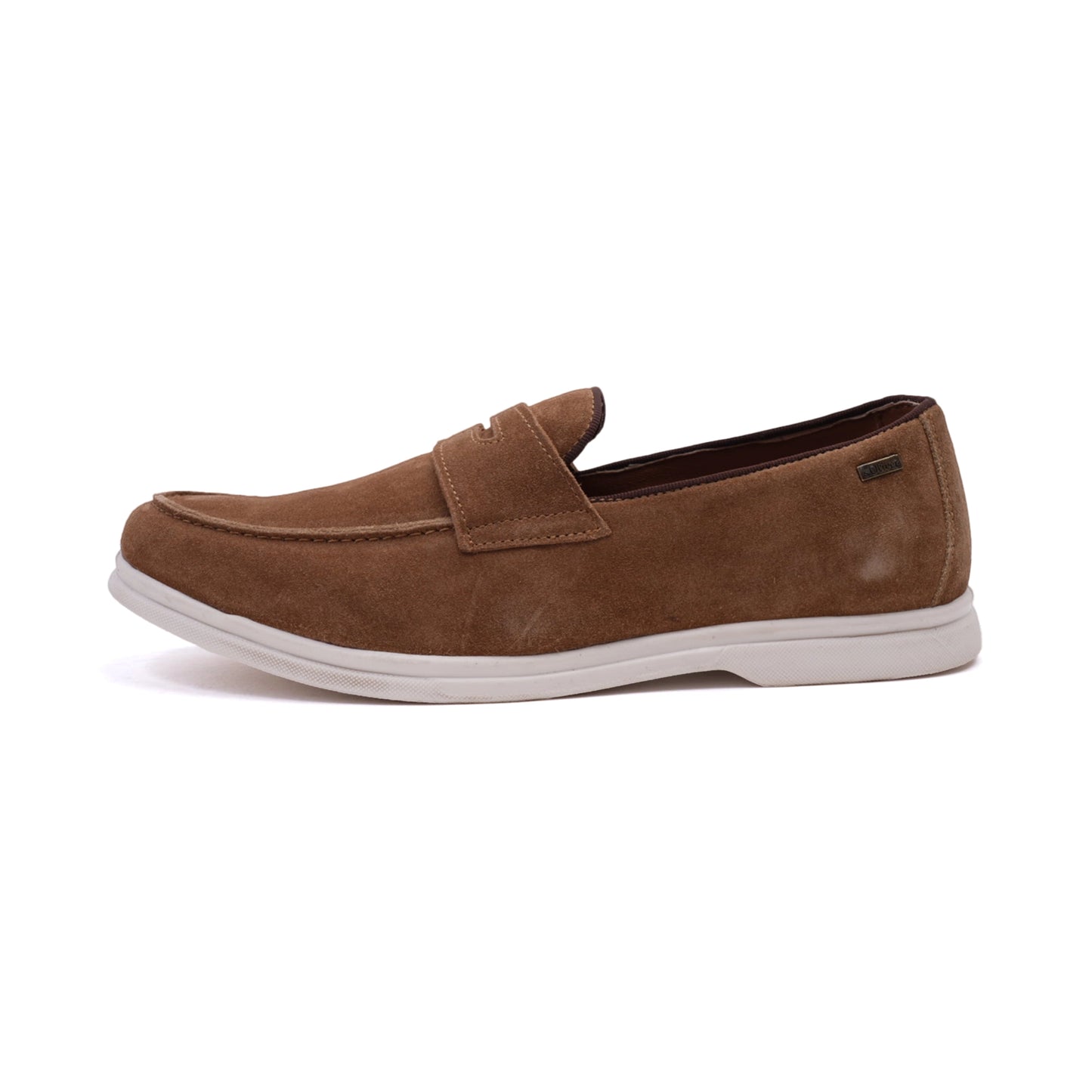 S. Oliver Men's Soft Foam Suede Casual Loafers Caramel