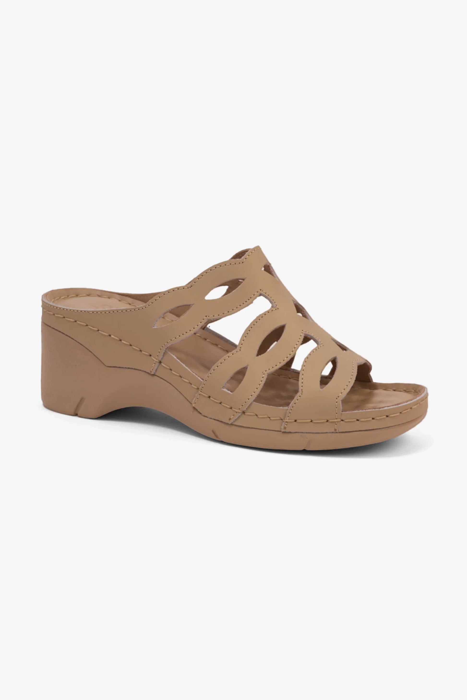 Comfort Plus Women's Cushioned Sandals Beige GG116